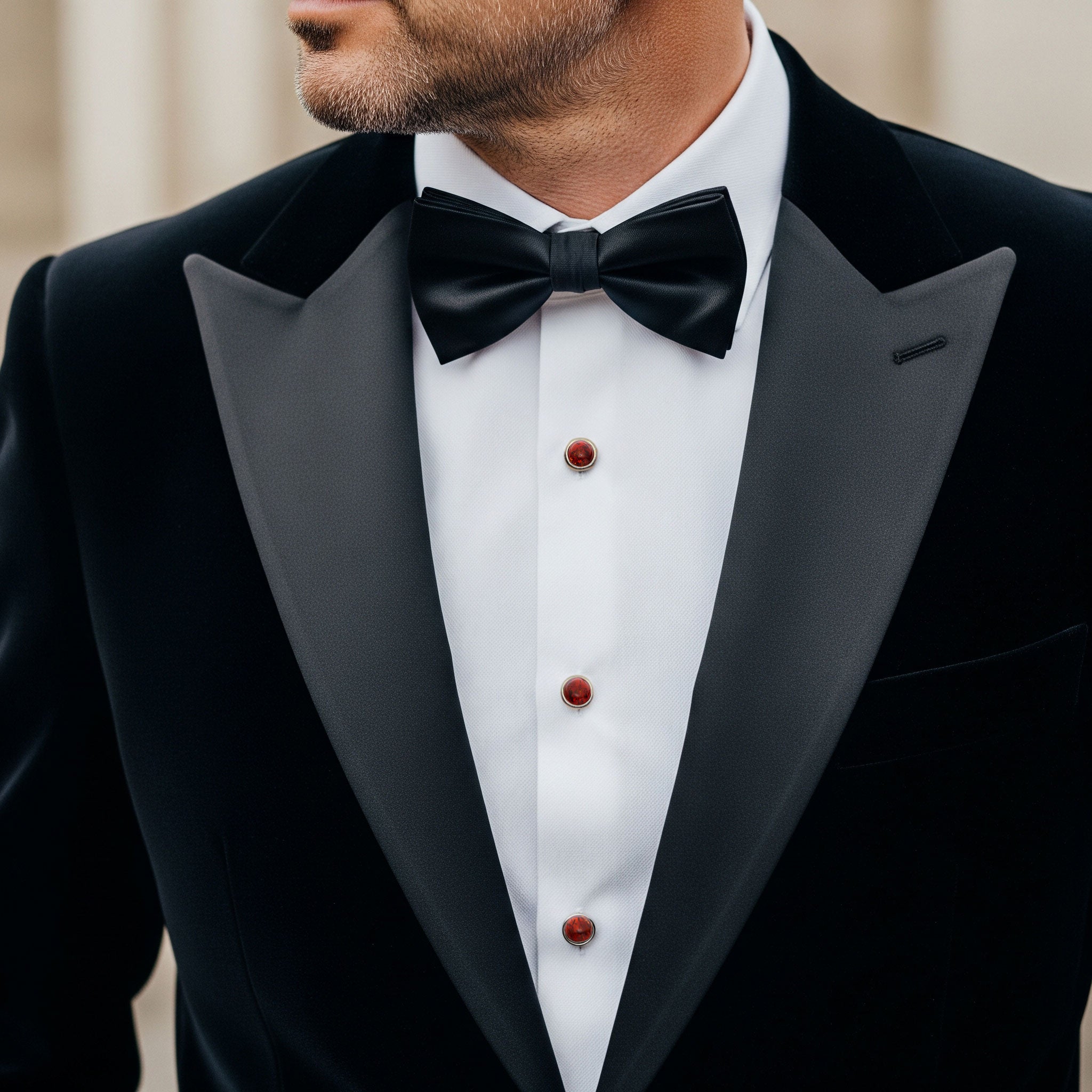 Baltic Amber Dress Studs In Sterling Silver