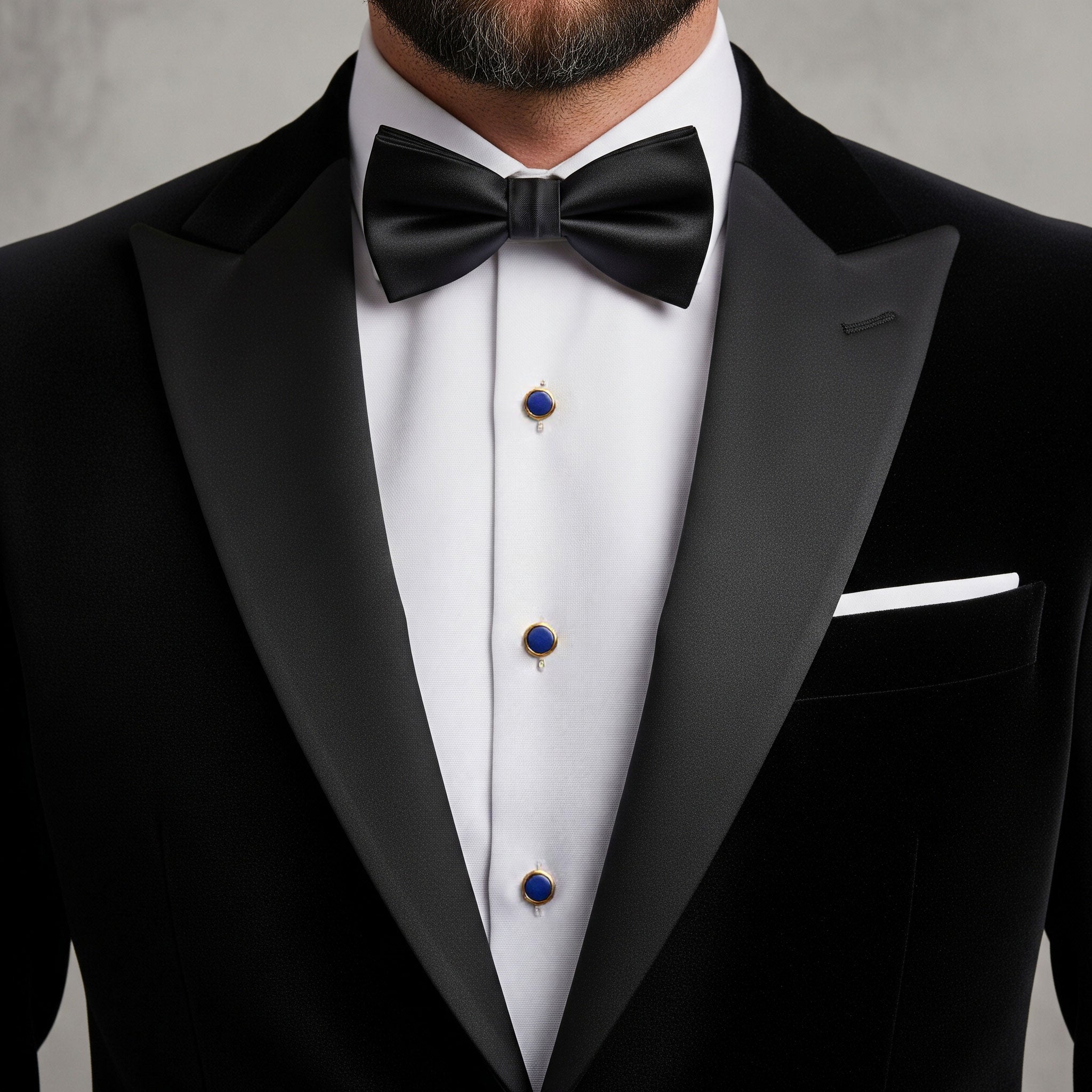 Lapis Lazuli Dress Studs In Gold