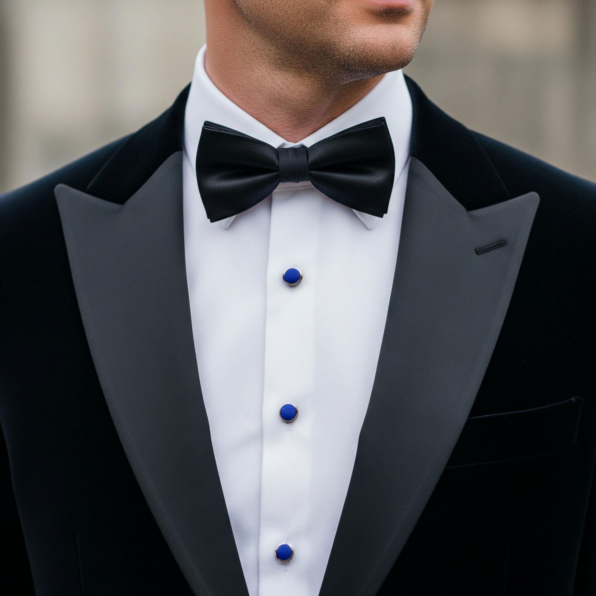 Lapis Lazuli Dress Studs In Silver