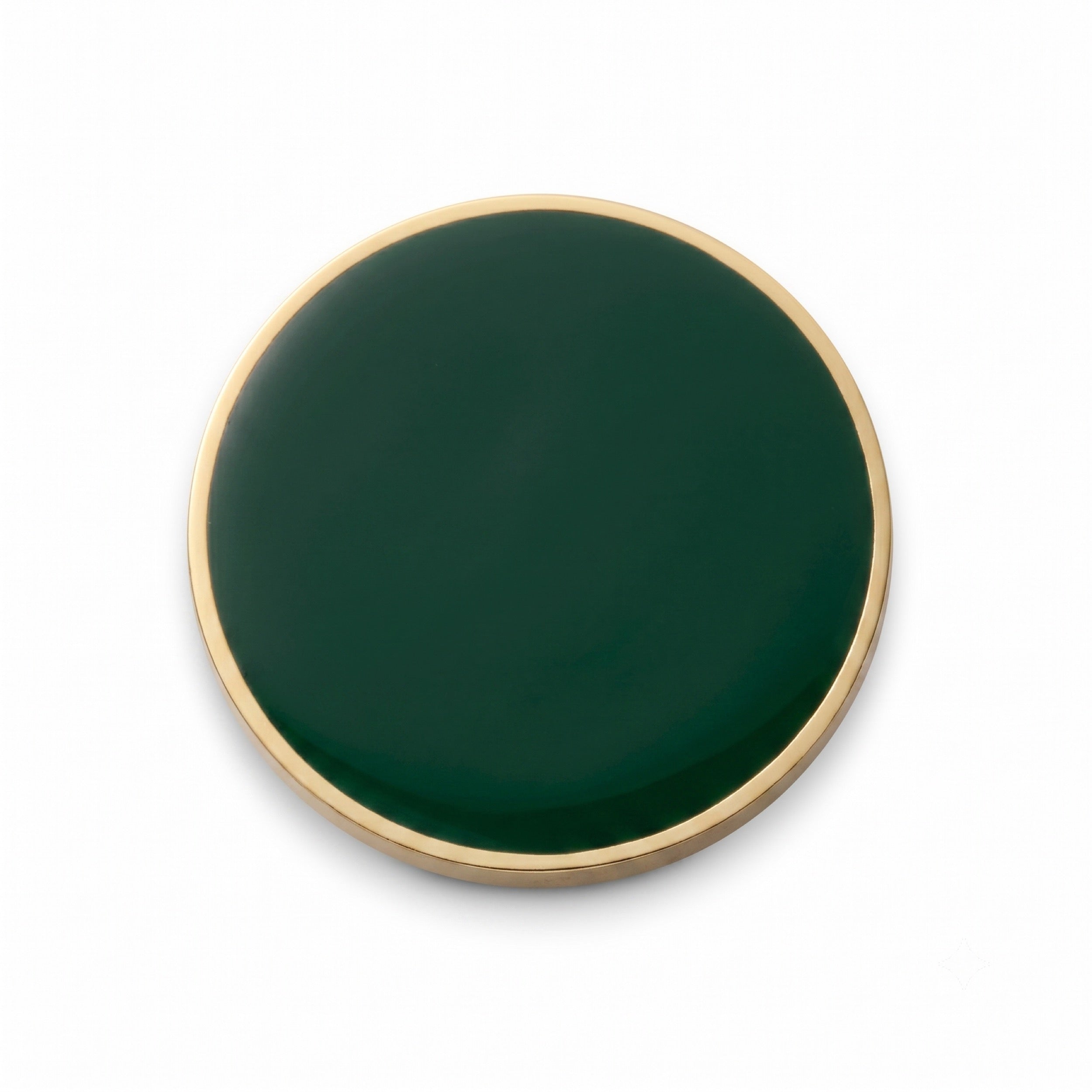 Enamel Blazer Button In Forest Green