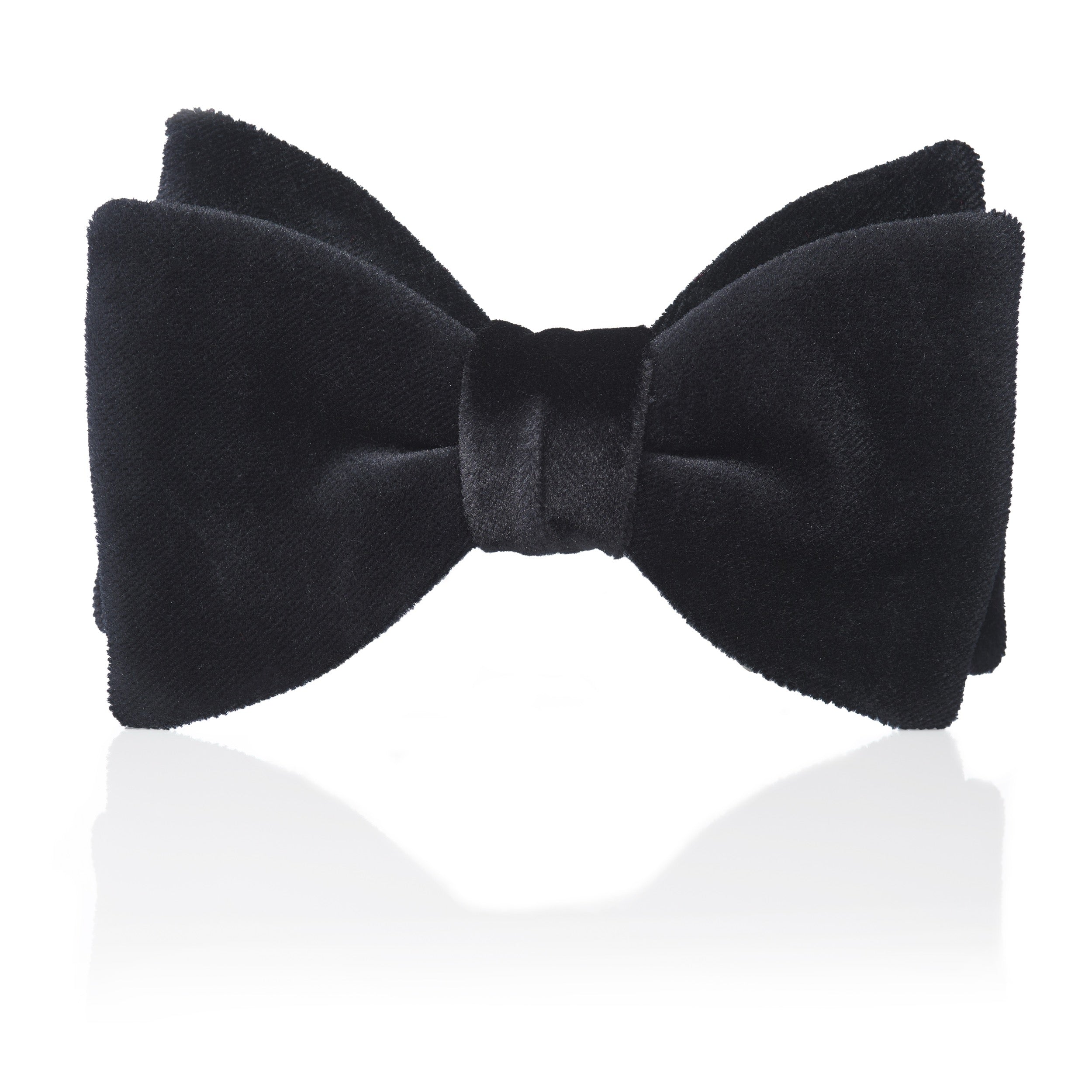Black Velvet Pre-Tied Bow Tie