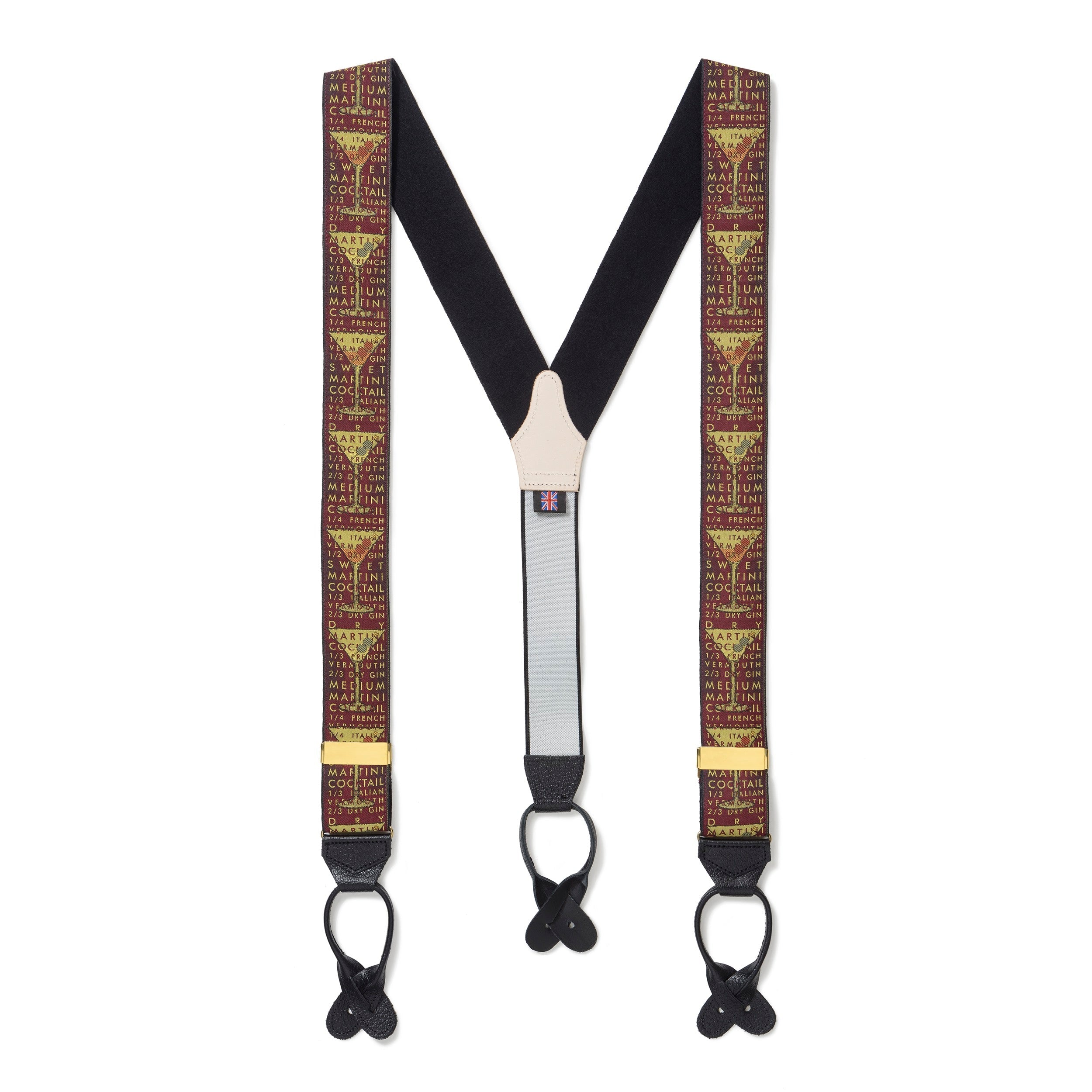 Benson & Clegg Ruby Cocktail Limited Edition Luxury Braces (mens suspenders)