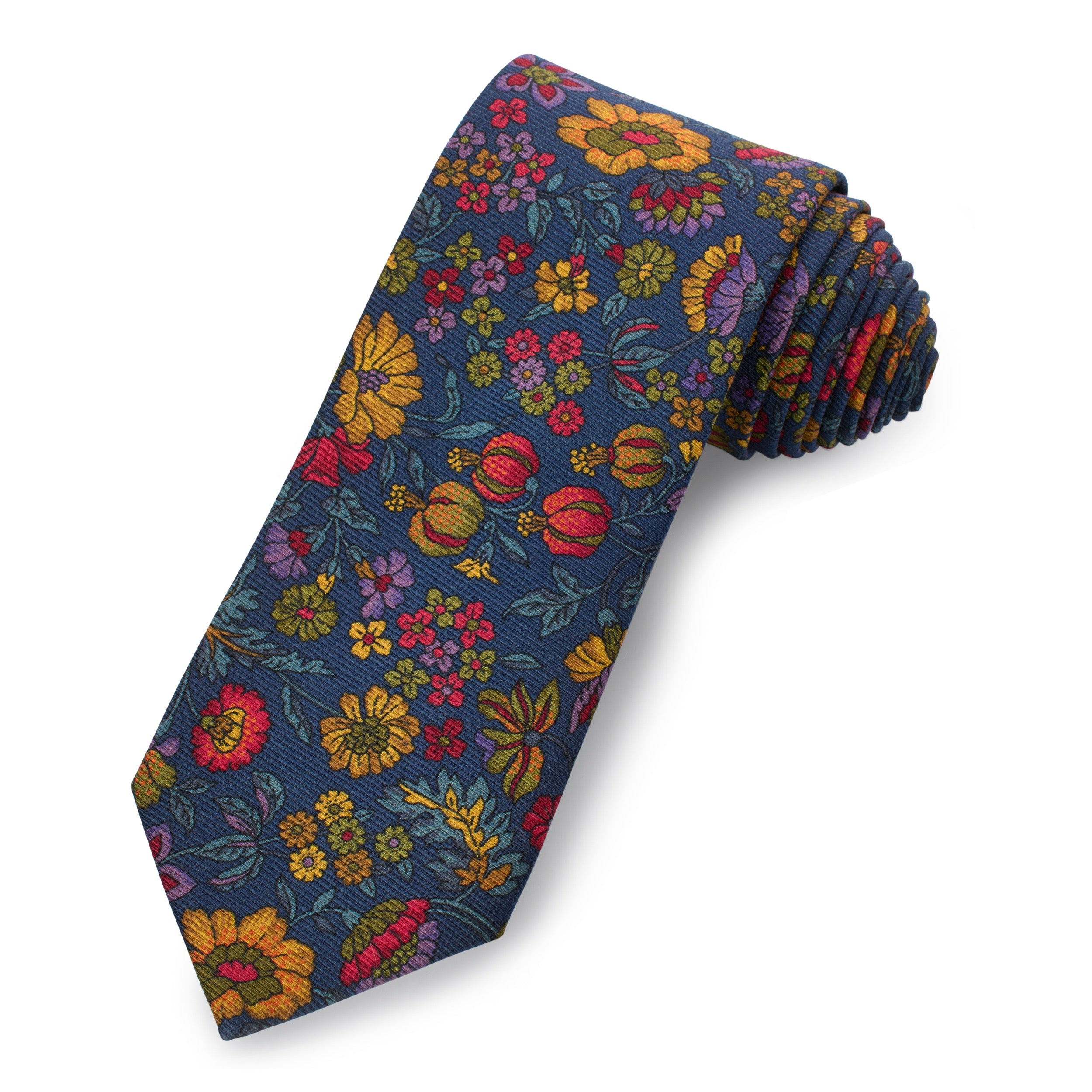 Chatsworth Garden Printed Silk Twill Tie