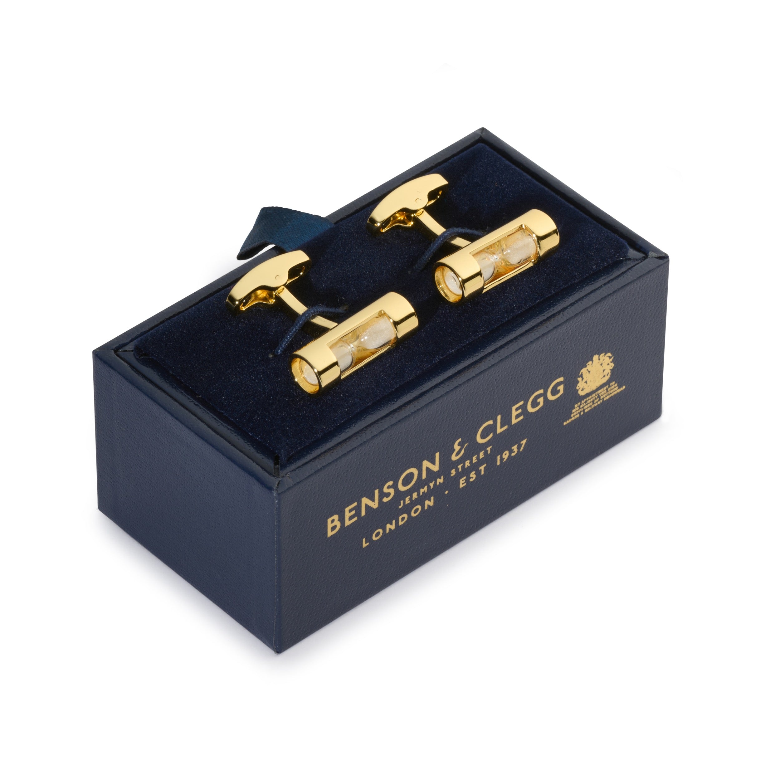 Hourglass Cufflinks In Gold