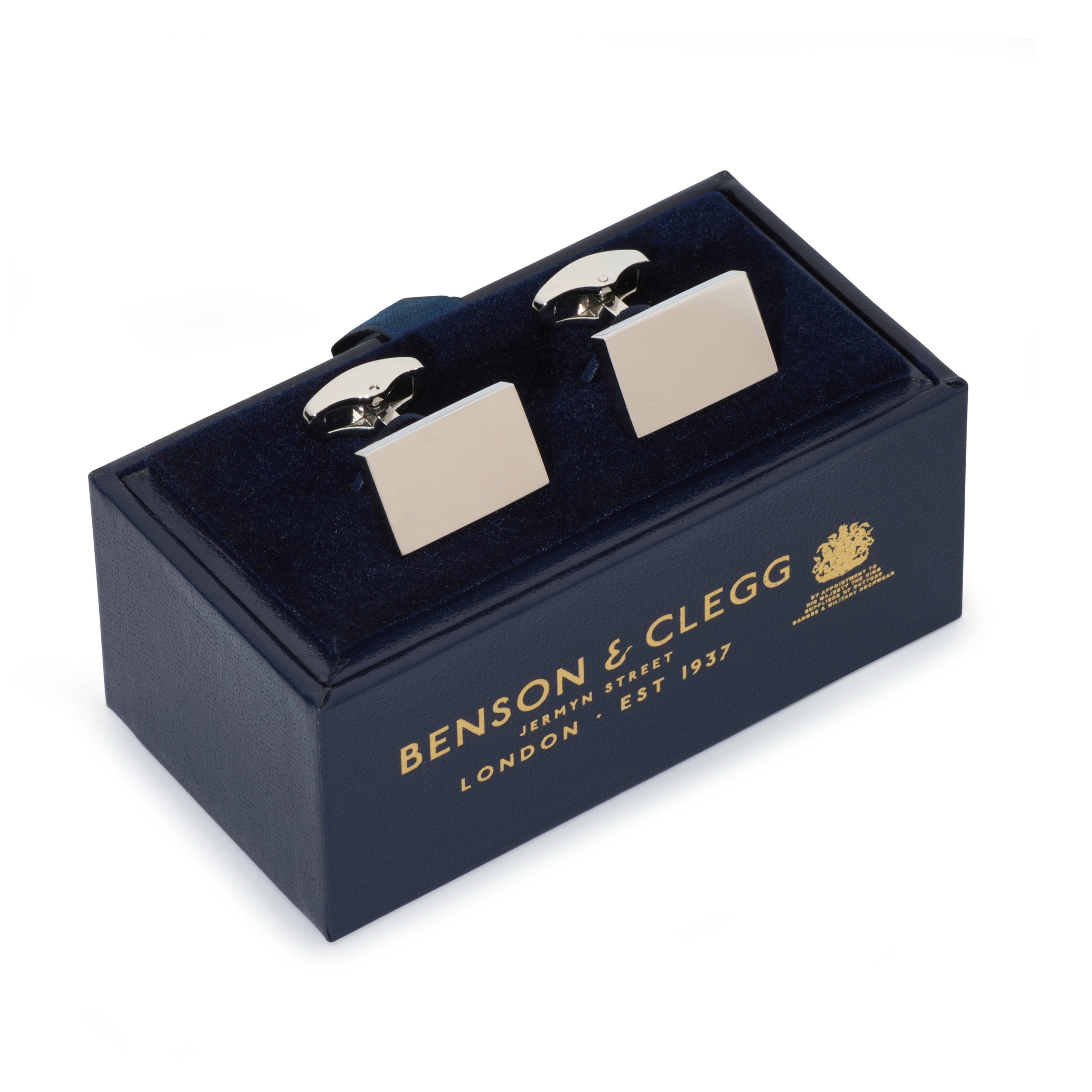 Rectangular Cufflinks In Silver