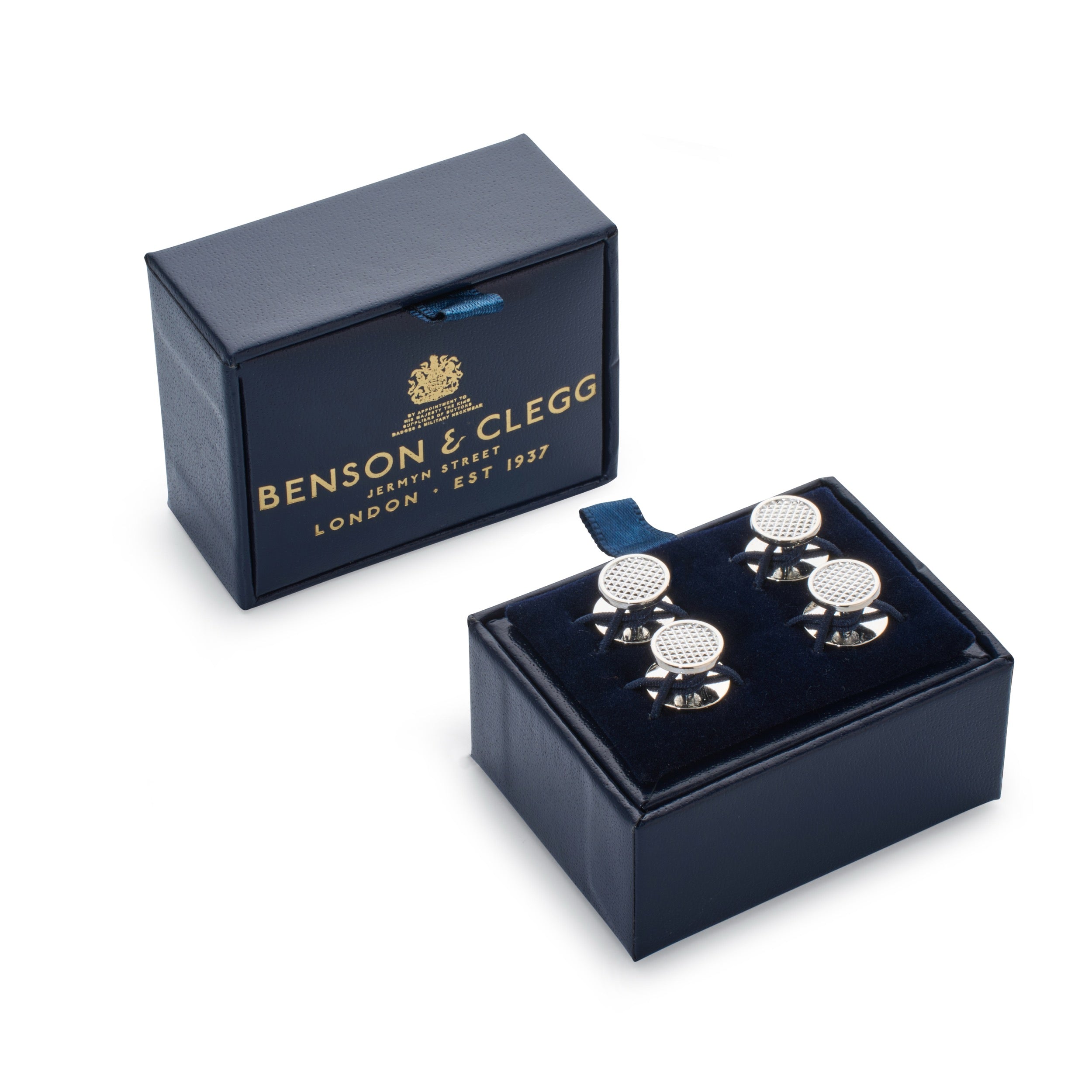 Sterling Silver Hobnail Dress Studs