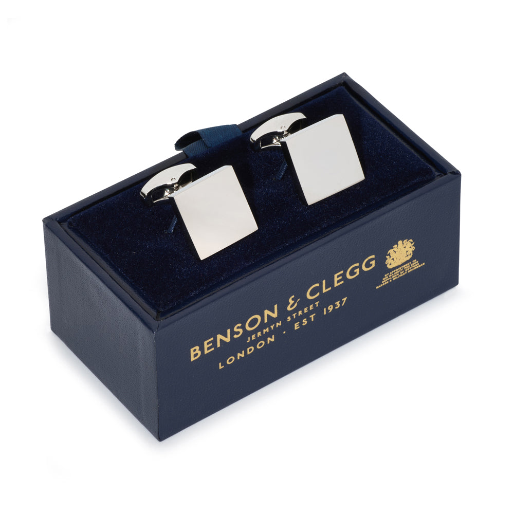 Square Cufflinks In Silver