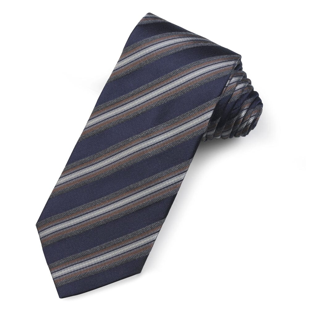 The 'Columbia' Silk Stripe Tie Neckwear Benson & Clegg