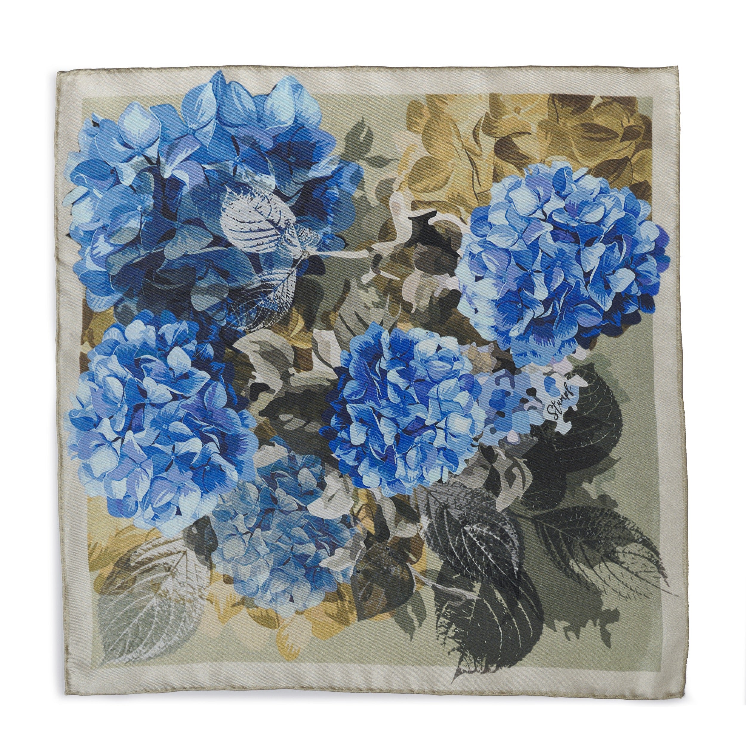Hydrangea Stone Pocket Square