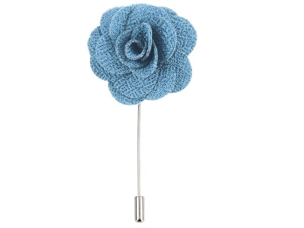 Boutonniere In Teal Silk