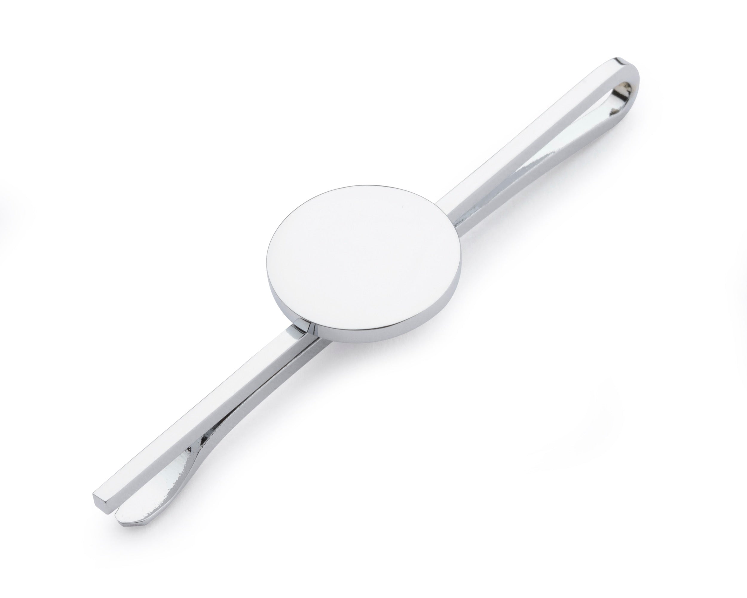 Round Chrome Tie Slide
