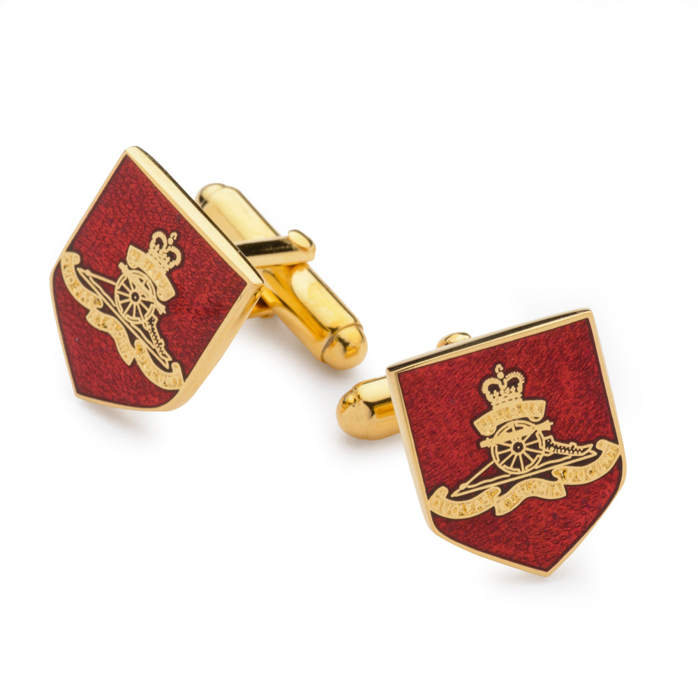 Royal Artillery Enamel Shield Cufflinks