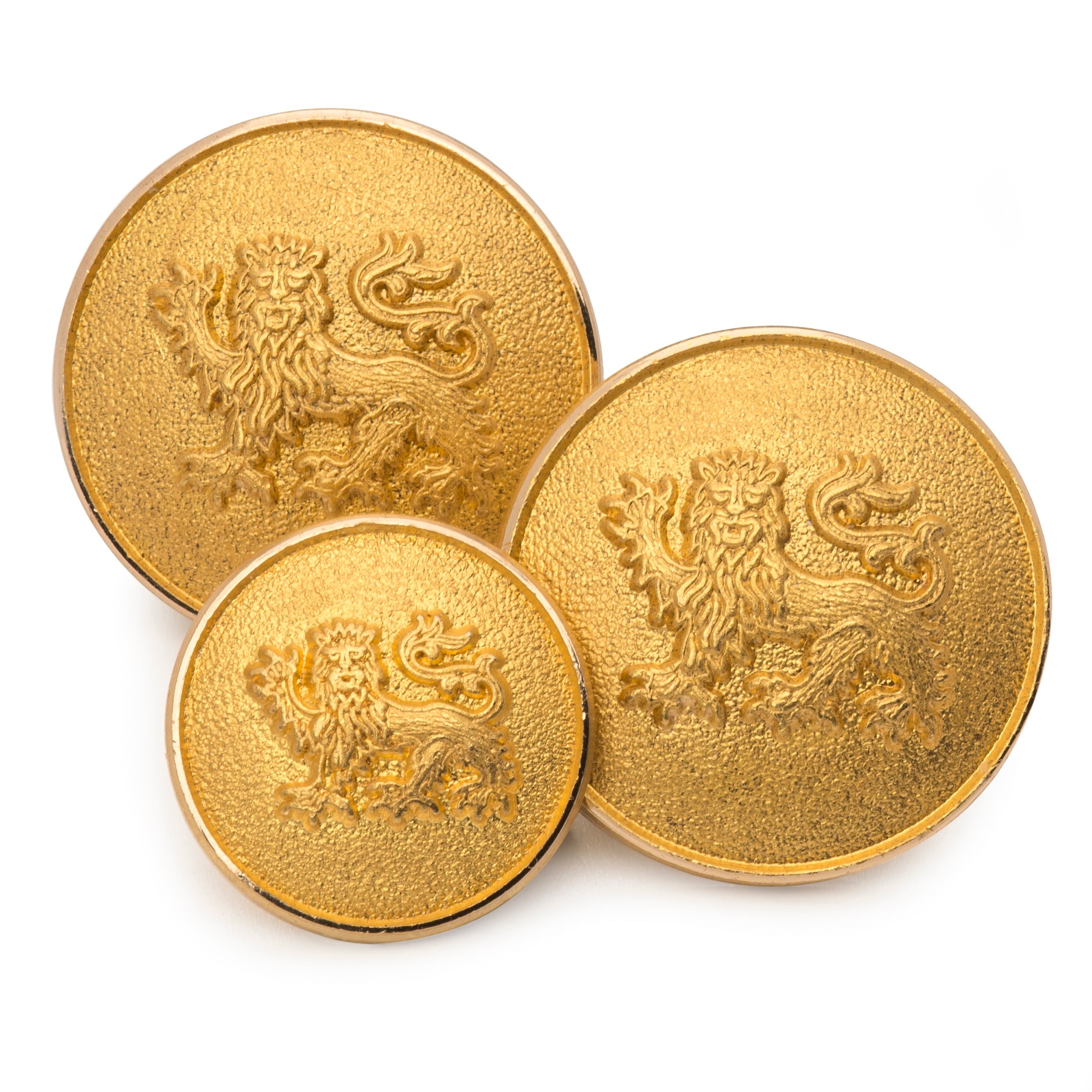 Lion Passant Guardant Blazer Button Set In Gold