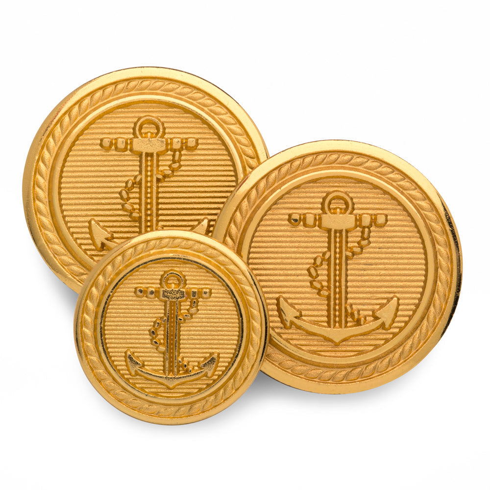 Anchor Blazer Button In Gold