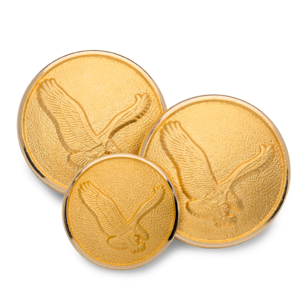 American Eagle Blazer Button Set In Gold