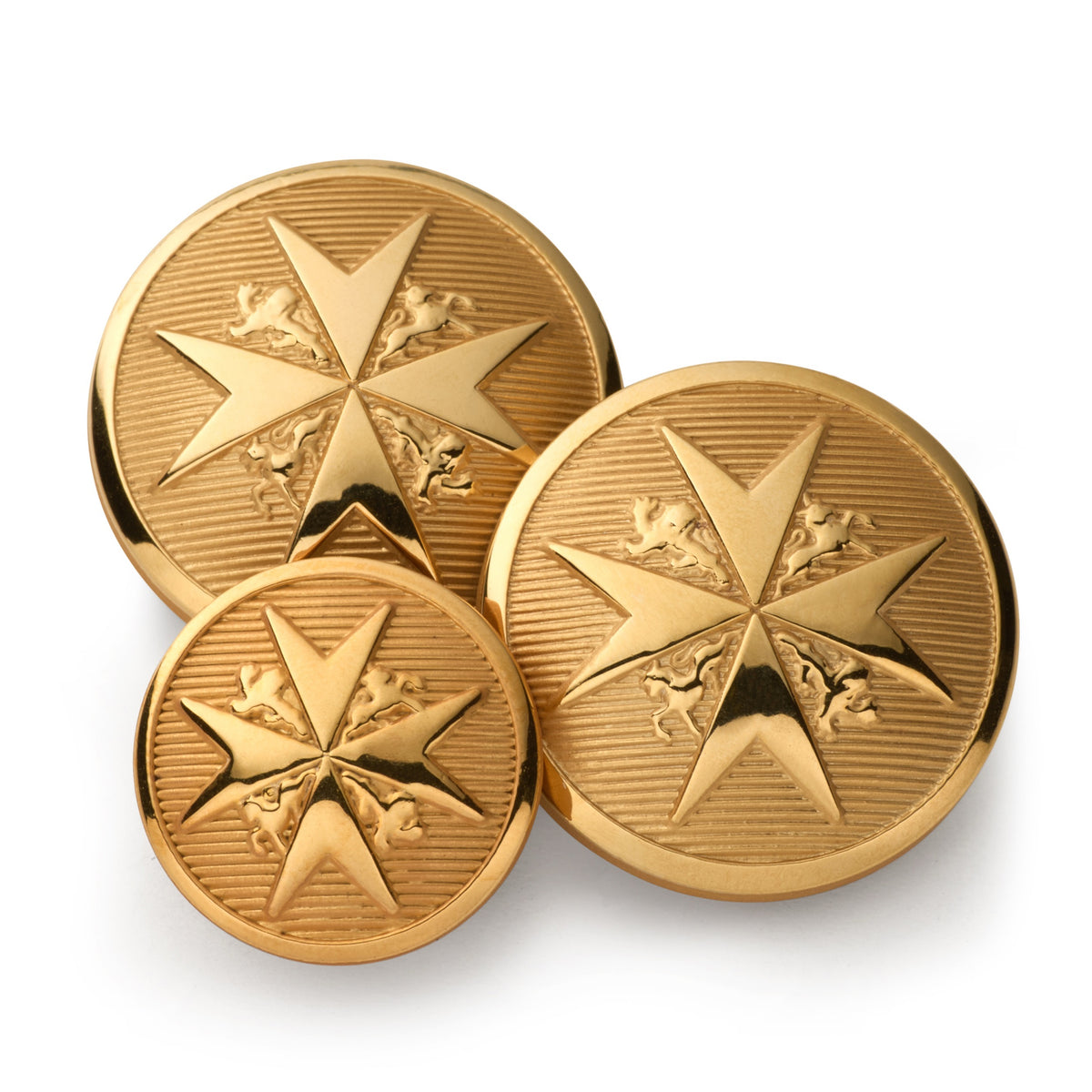 Maltese Cross Blazer Button | Luxury Men's Accessory by Benson & Clegg