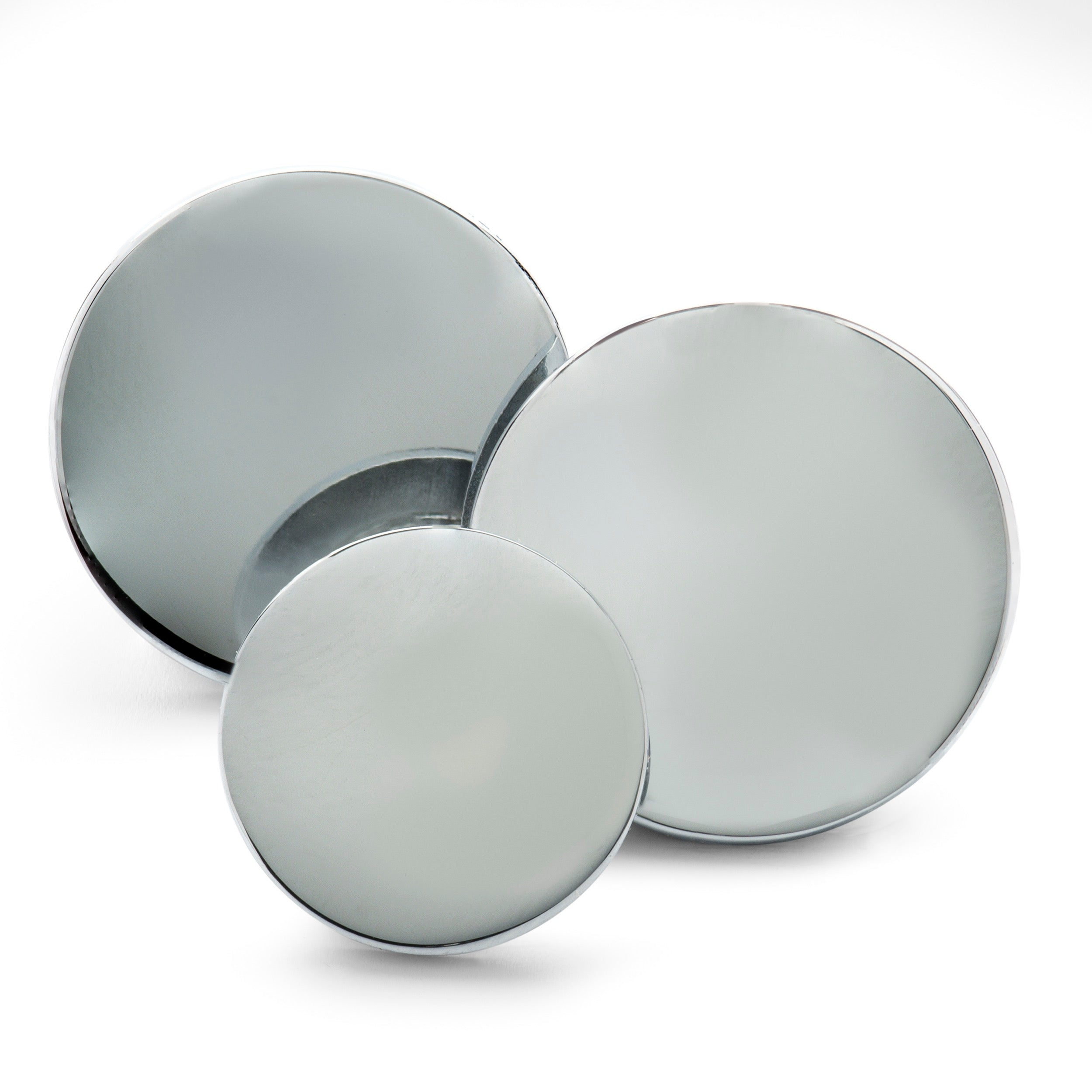 Polished Silver Blazer Button Set