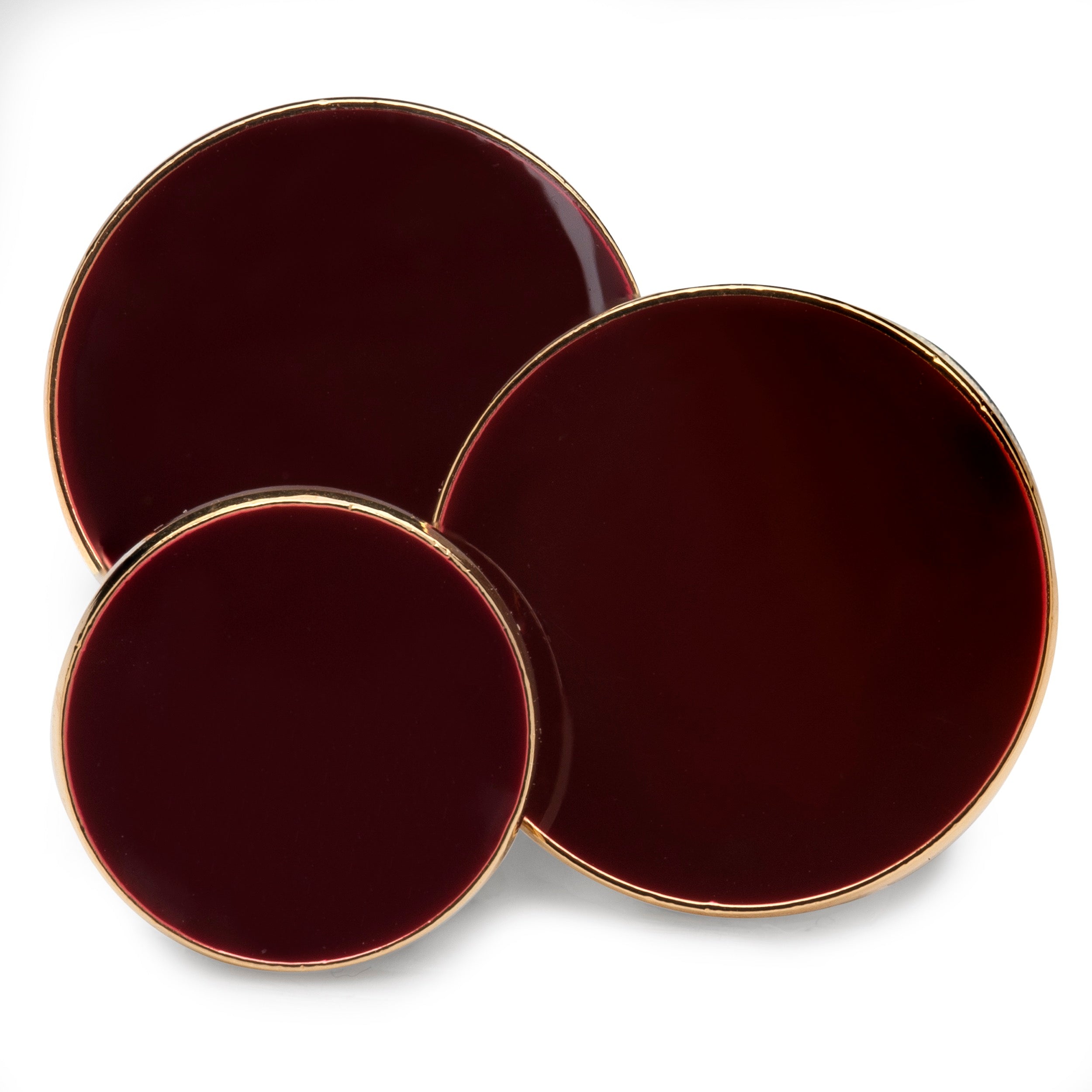 Plain Red Enamel Blazer Button