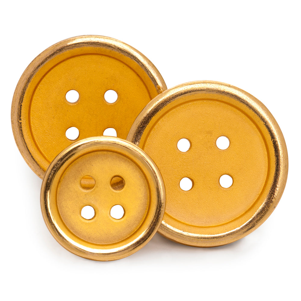 Four Hole Blazer Button In Gold