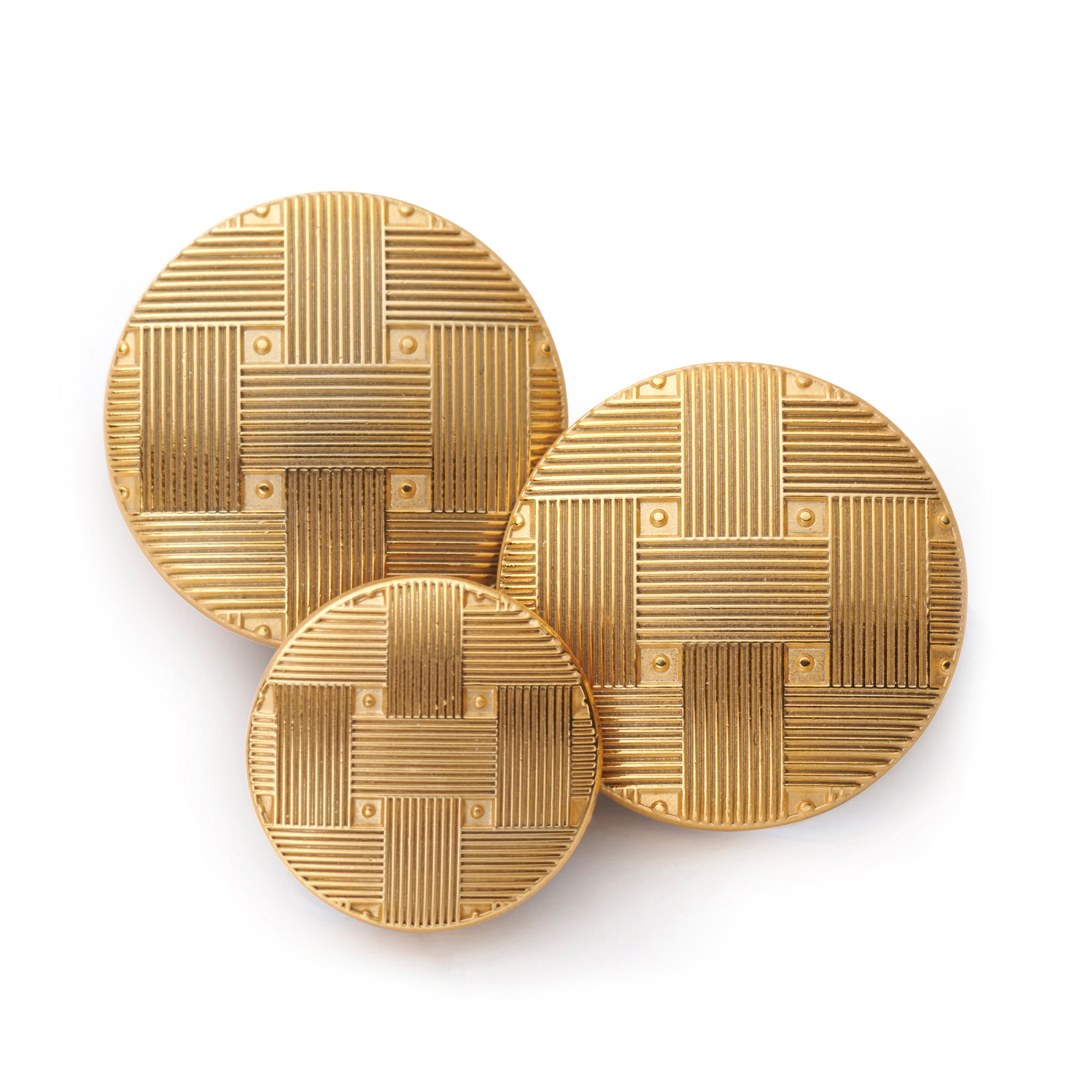 Coarse Weave Blazer Button
