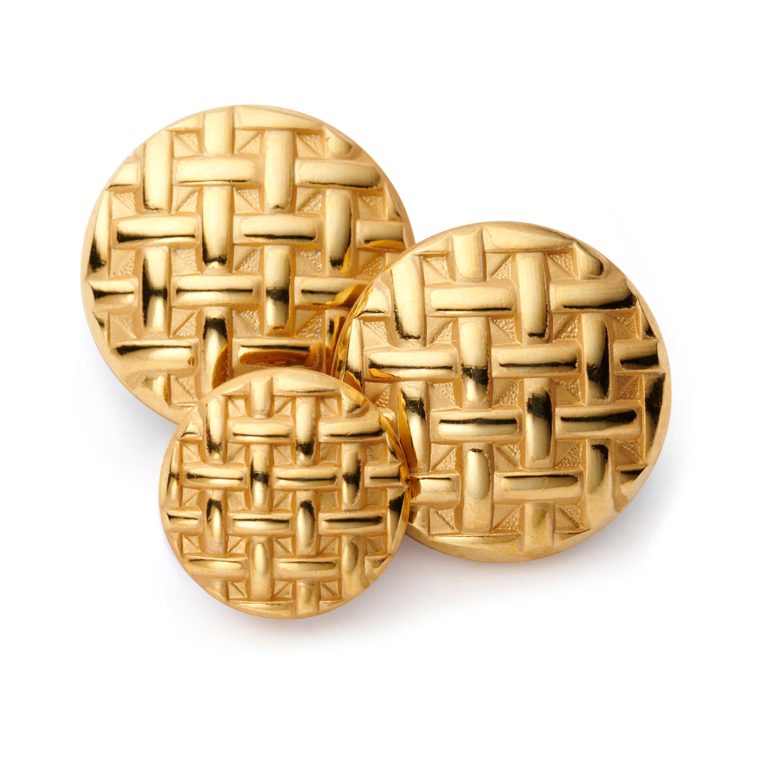 Tartan Weave Blazer Button Set