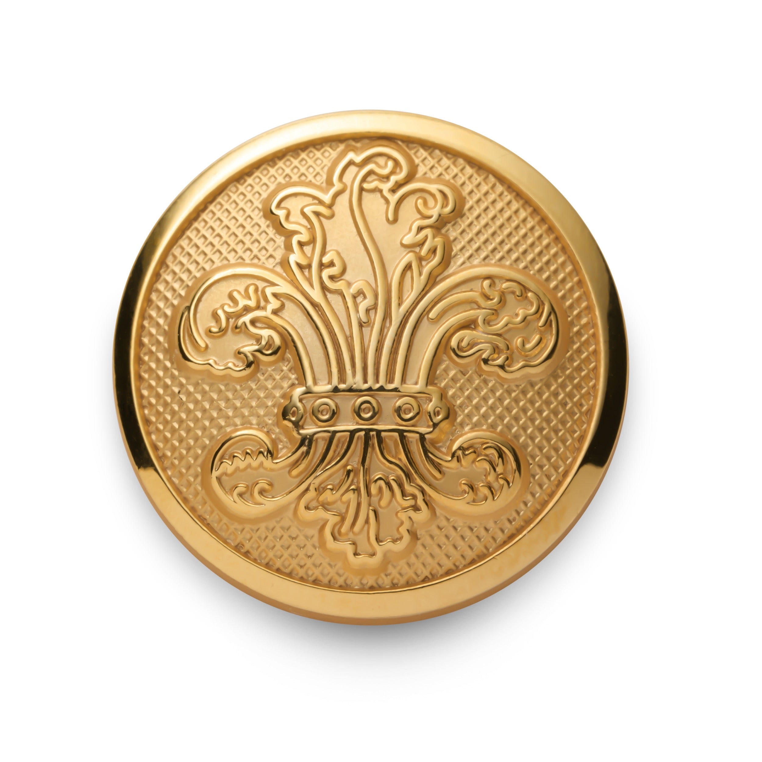 Fleur De Lys Blazer Button In Gold