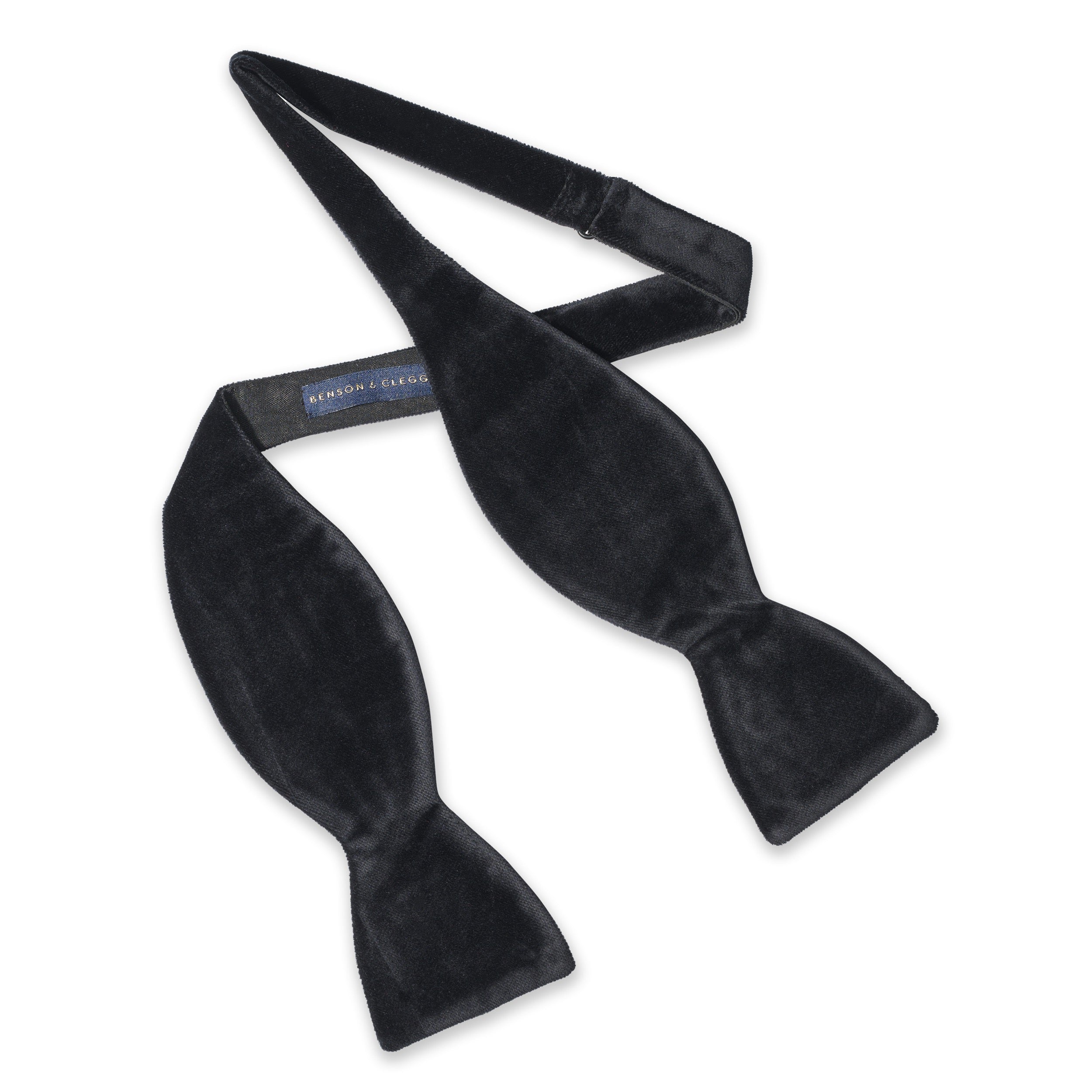 Black Velvet Self-Tie Bow Tie