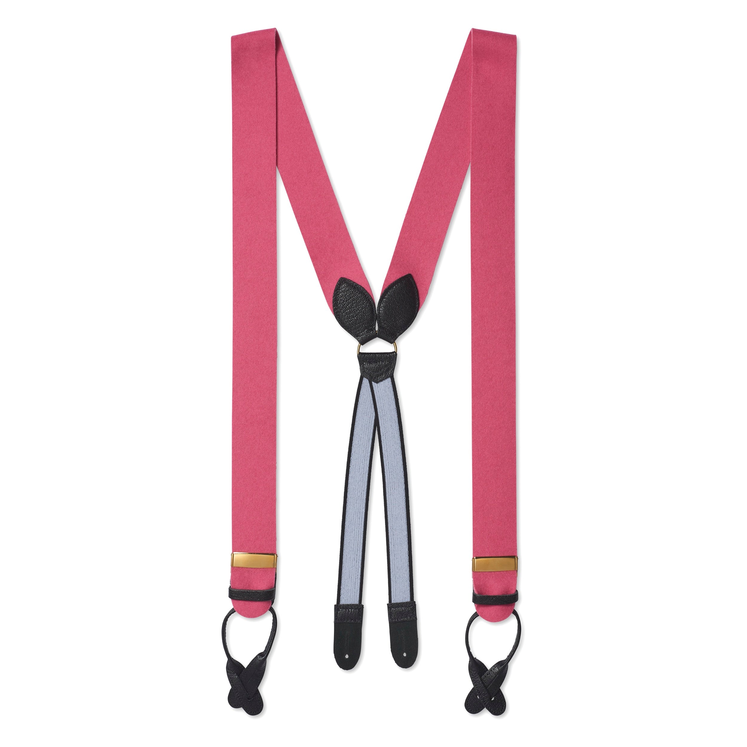 Benson & Clegg Pink Box Cloth Braces (mens suspenders)