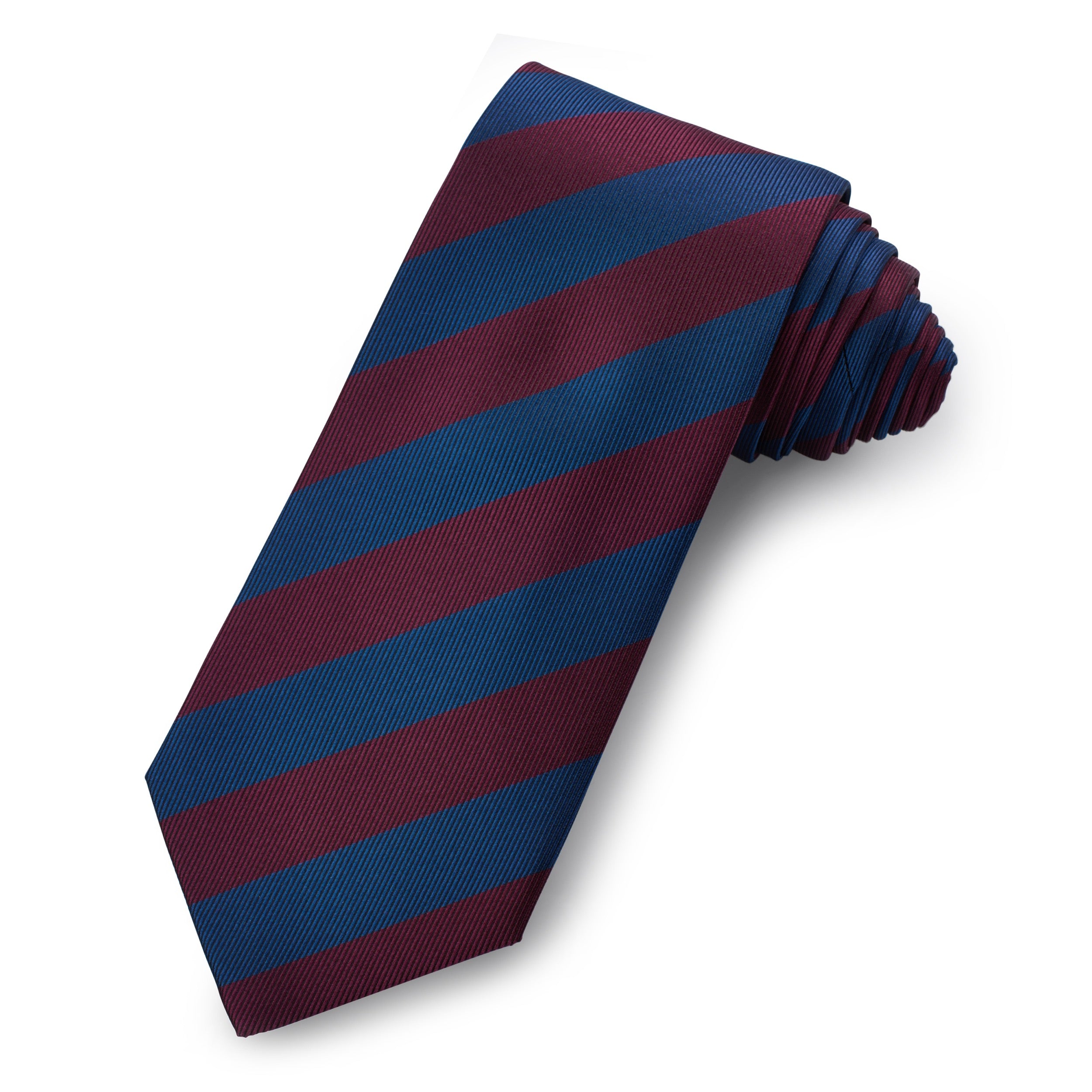 Heritage Club Tie In Burgundy & Navy