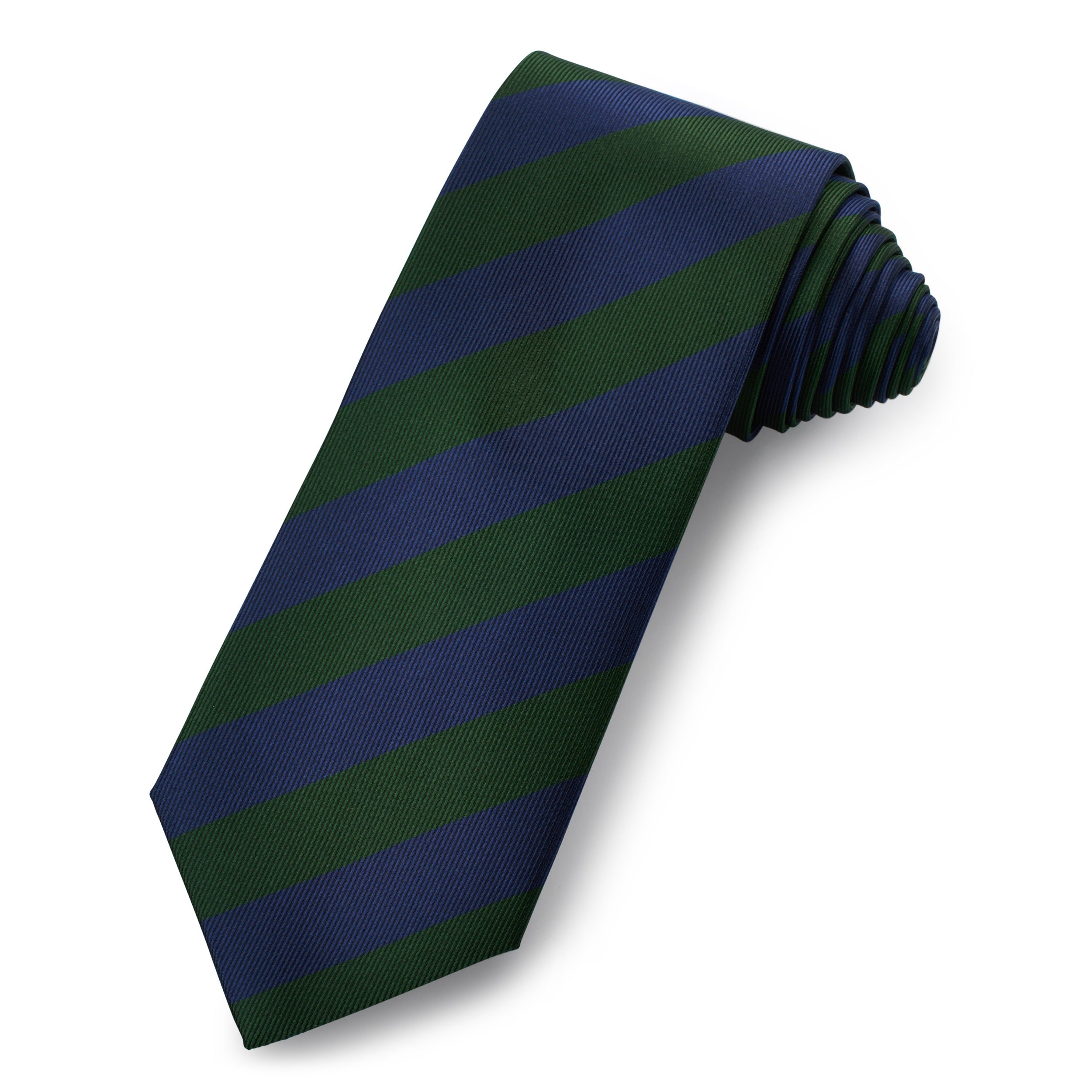 Heritage Club Tie In Forest Green & Navy
