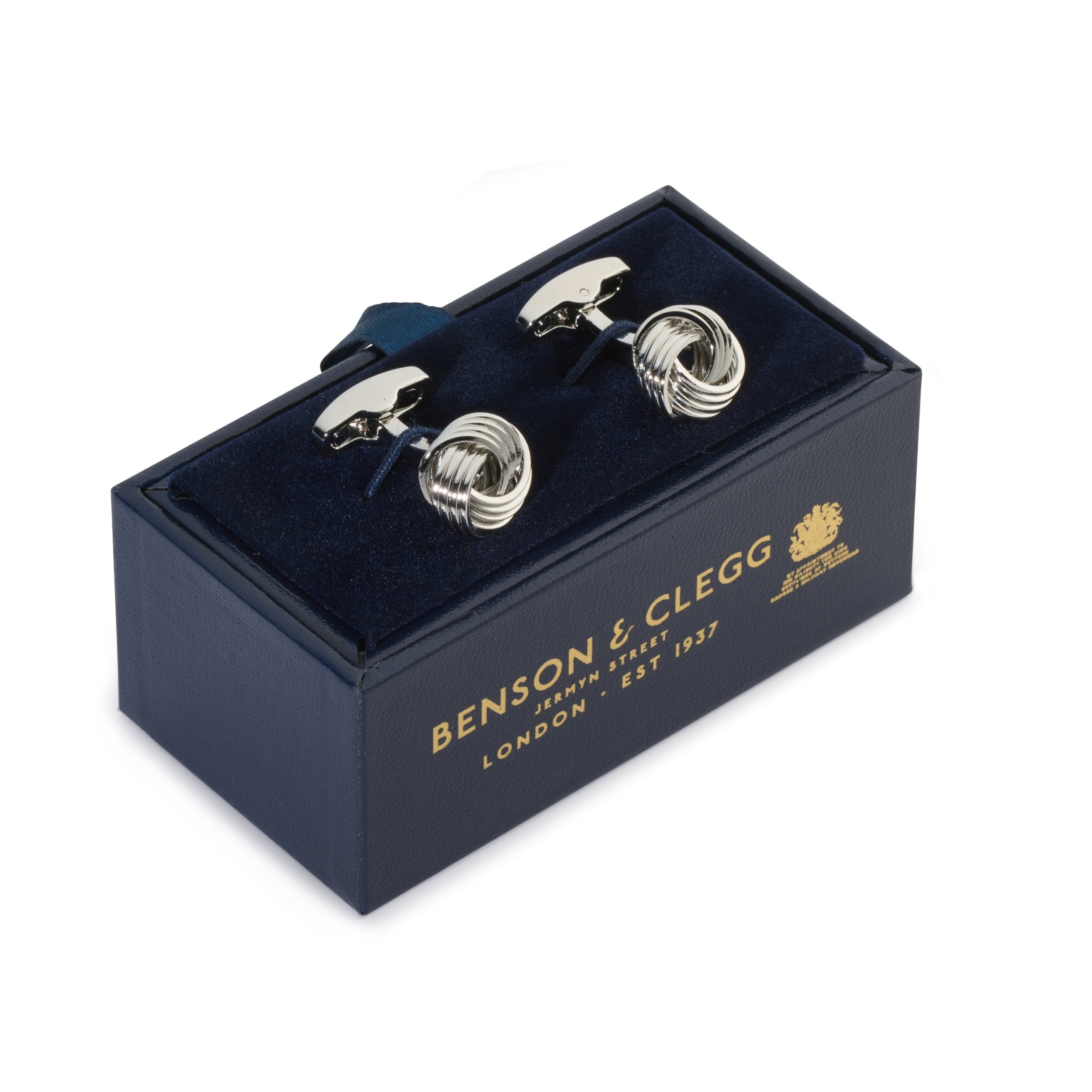 Knot Cufflinks In Silver