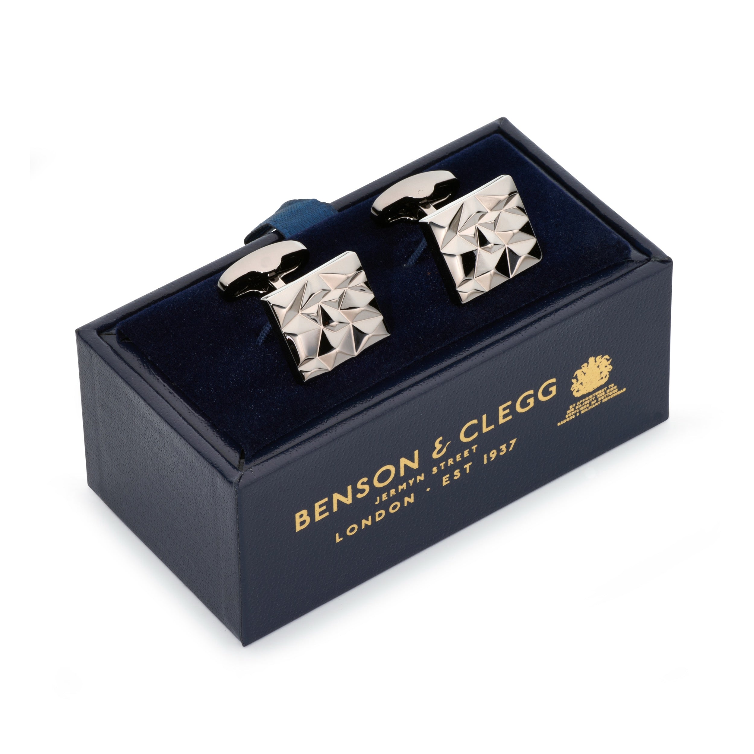 Modernist Cufflinks In Gun Metal