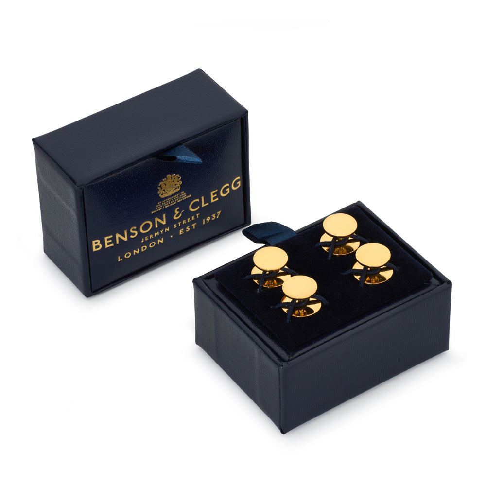 22ct Gold Plated Sterling Silver Dress Studs