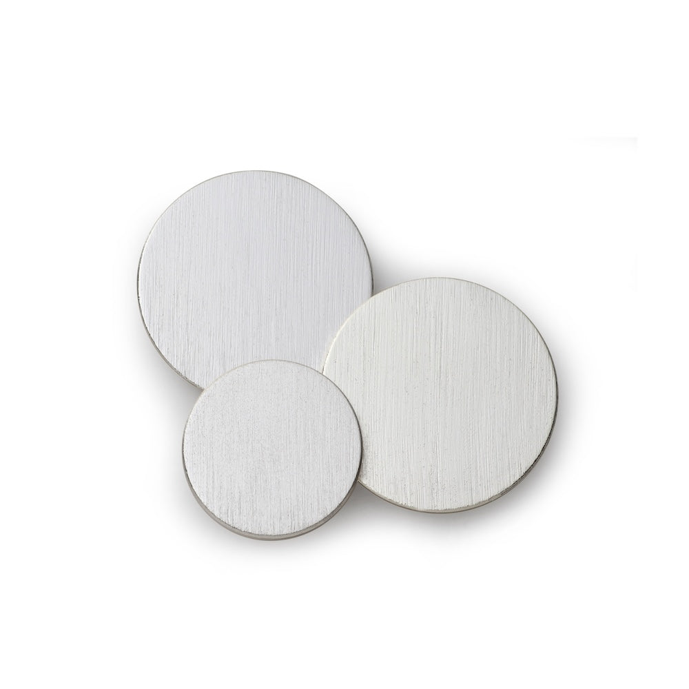 Brushed Silver Blazer Button Set