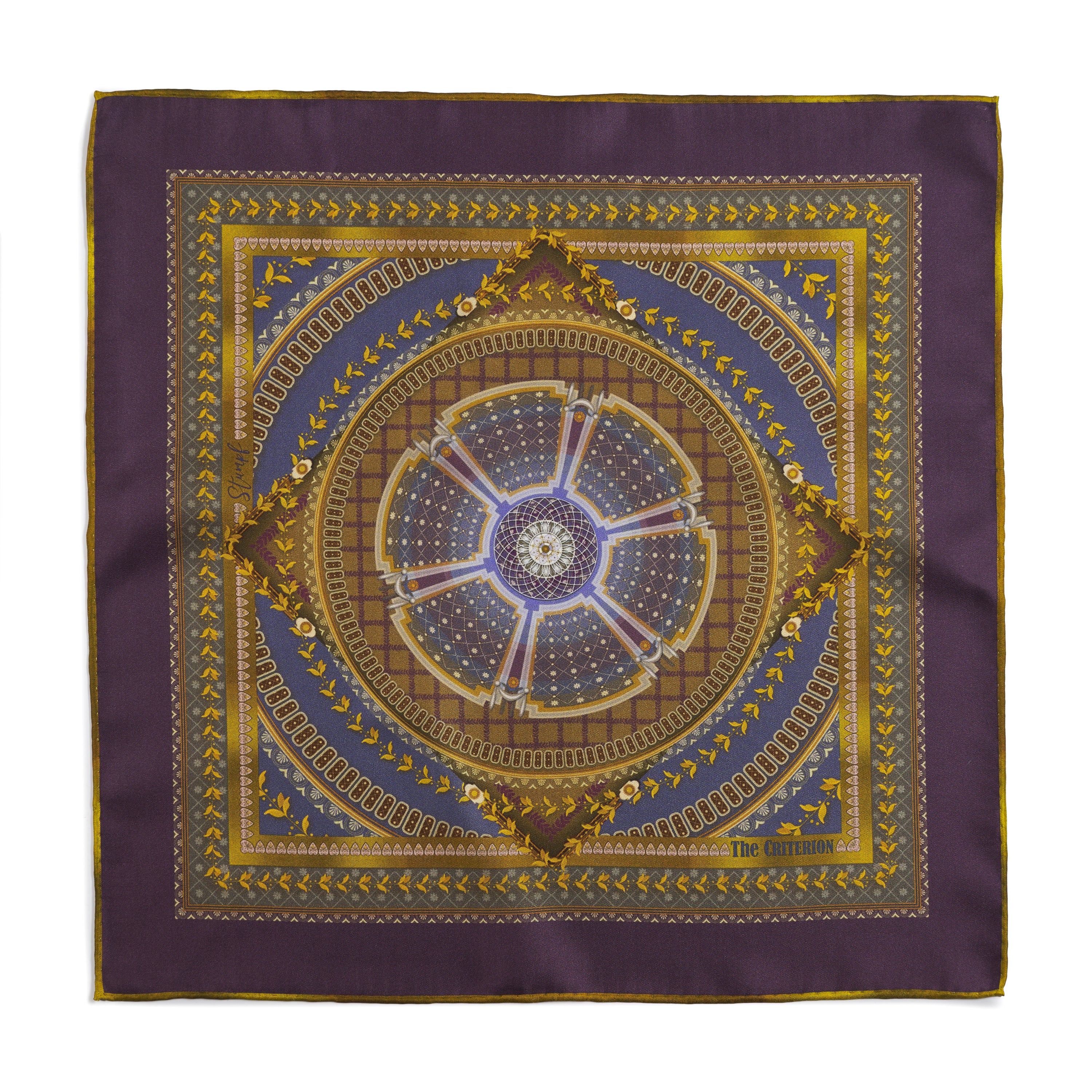 Criterion Theatre Purple Pocket Square
