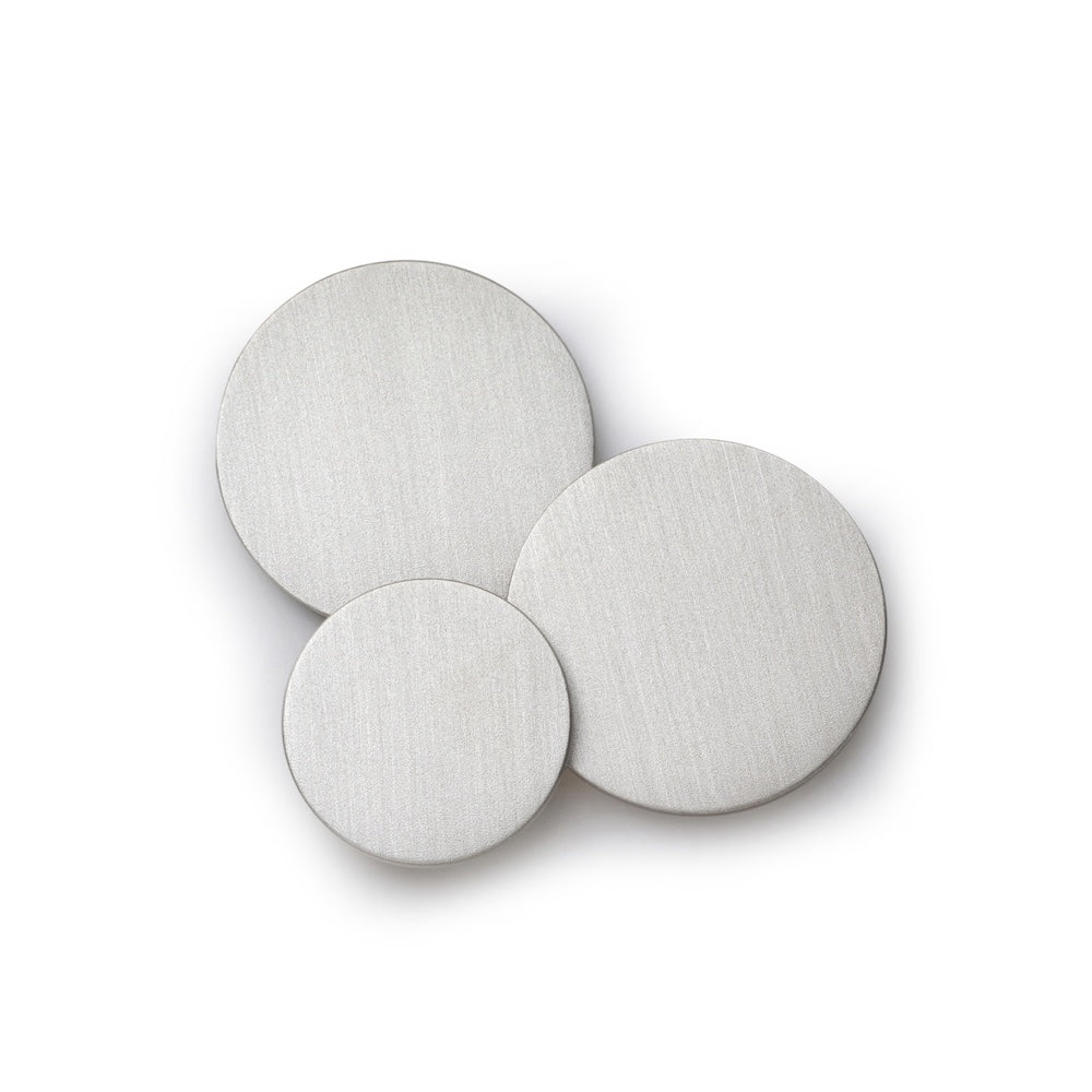 Satin Silver Blazer Button Set