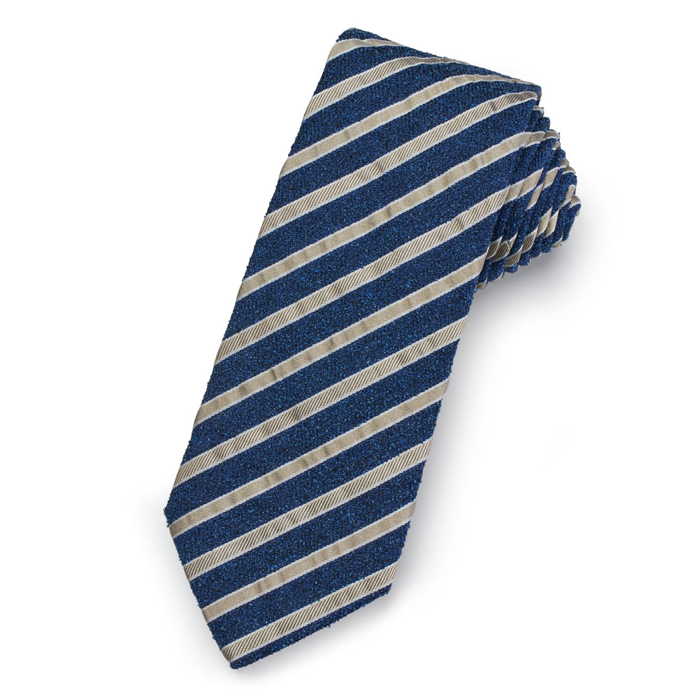 The Etonian Silk Stripe Tie – Luxury British silk stripe tie by Benson & Clegg.