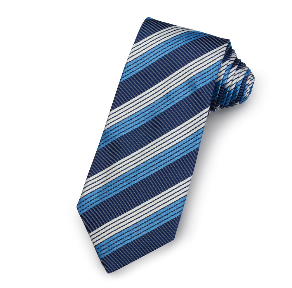 The Henley Silk Stripe Tie – Luxury British silk stripe tie by Benson & Clegg.