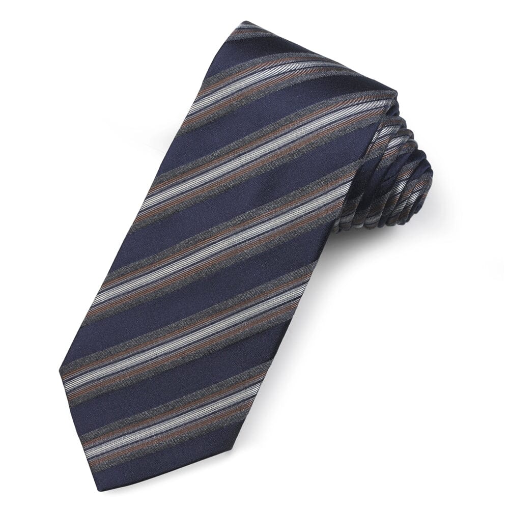 The 'Columbia' Silk Stripe Tie Neckwear Benson & Clegg 