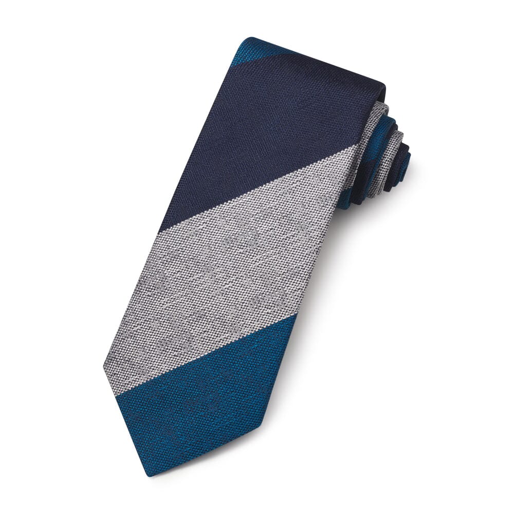 The 'Gerrard' Silk Stripe Tie Neckwear Benson & Clegg 