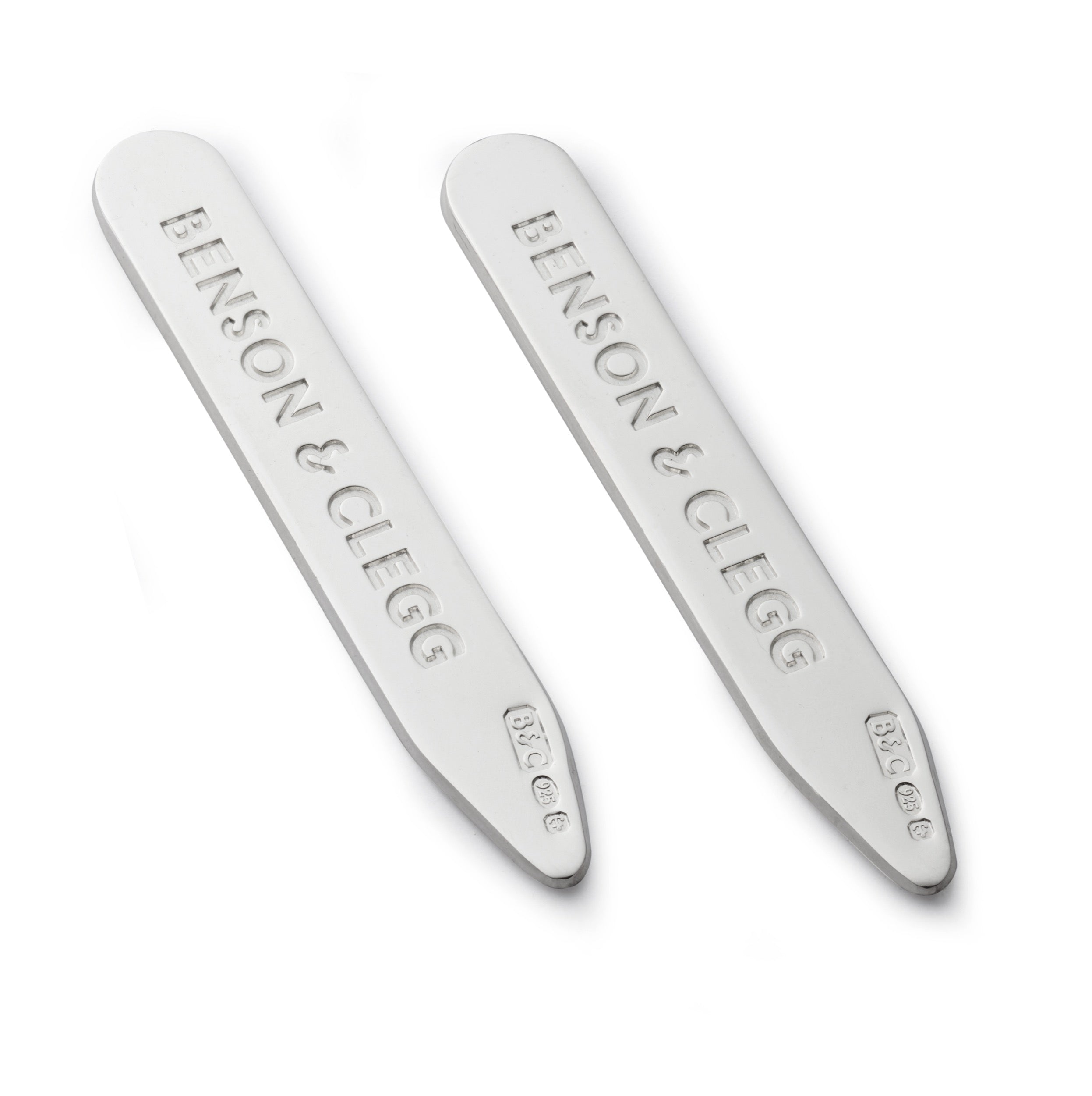 B&C Collar Stiffeners In Sterling Silver