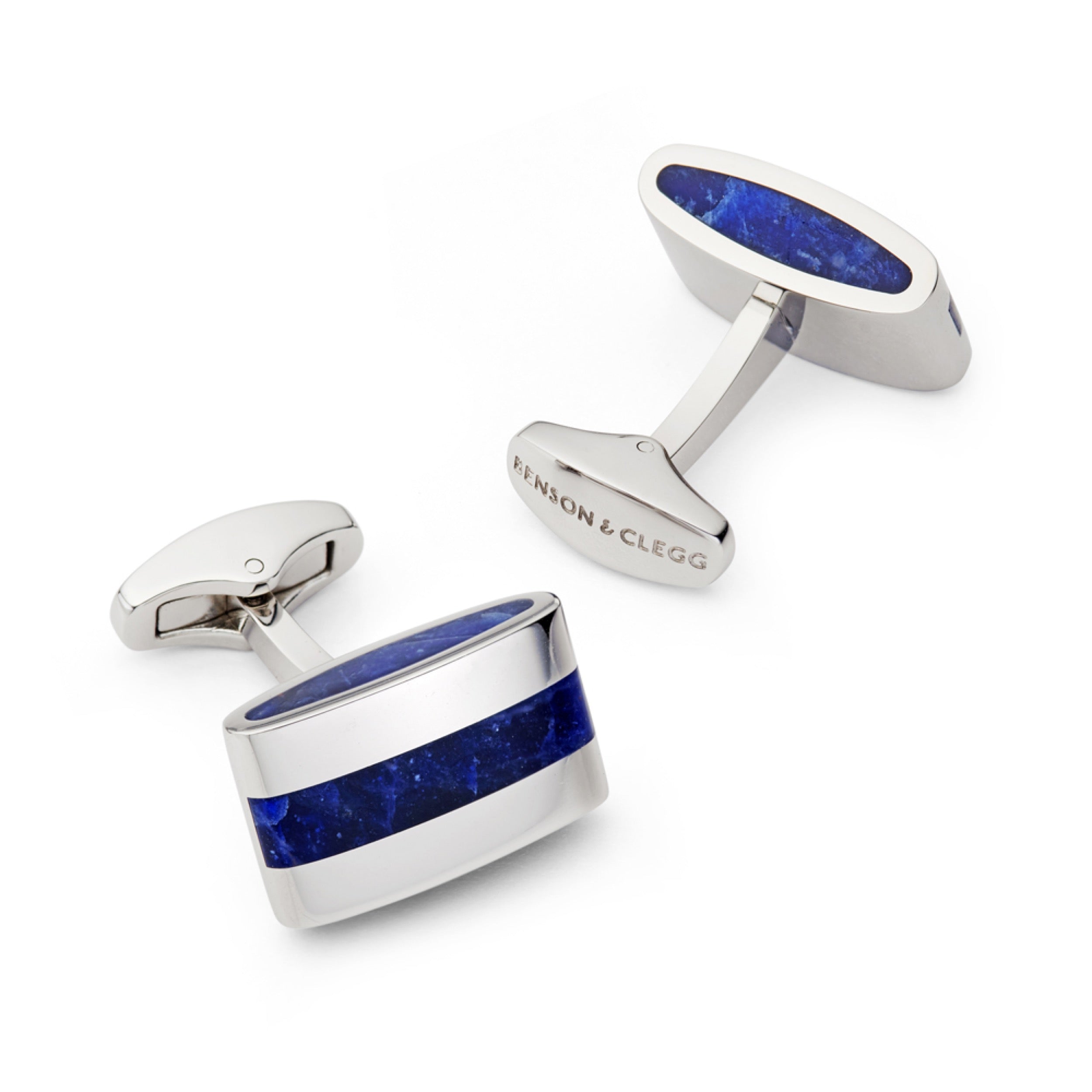 Contemporary Lapis Lazuli Cufflinks