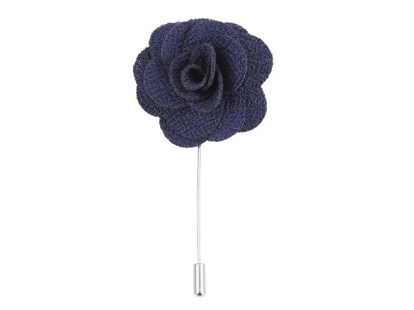 Boutonniere In Navy Silk