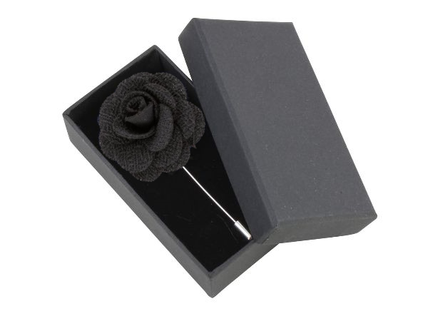 Boutonniere In Black Silk
