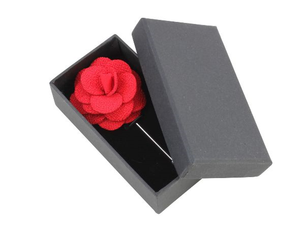 Boutonniere In Red Silk
