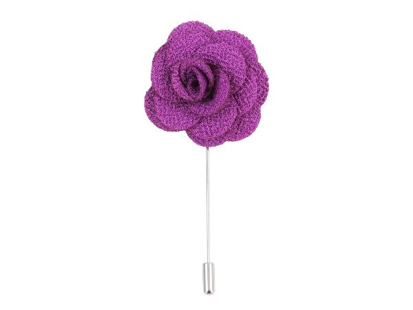 Boutonniere In Purple Silk