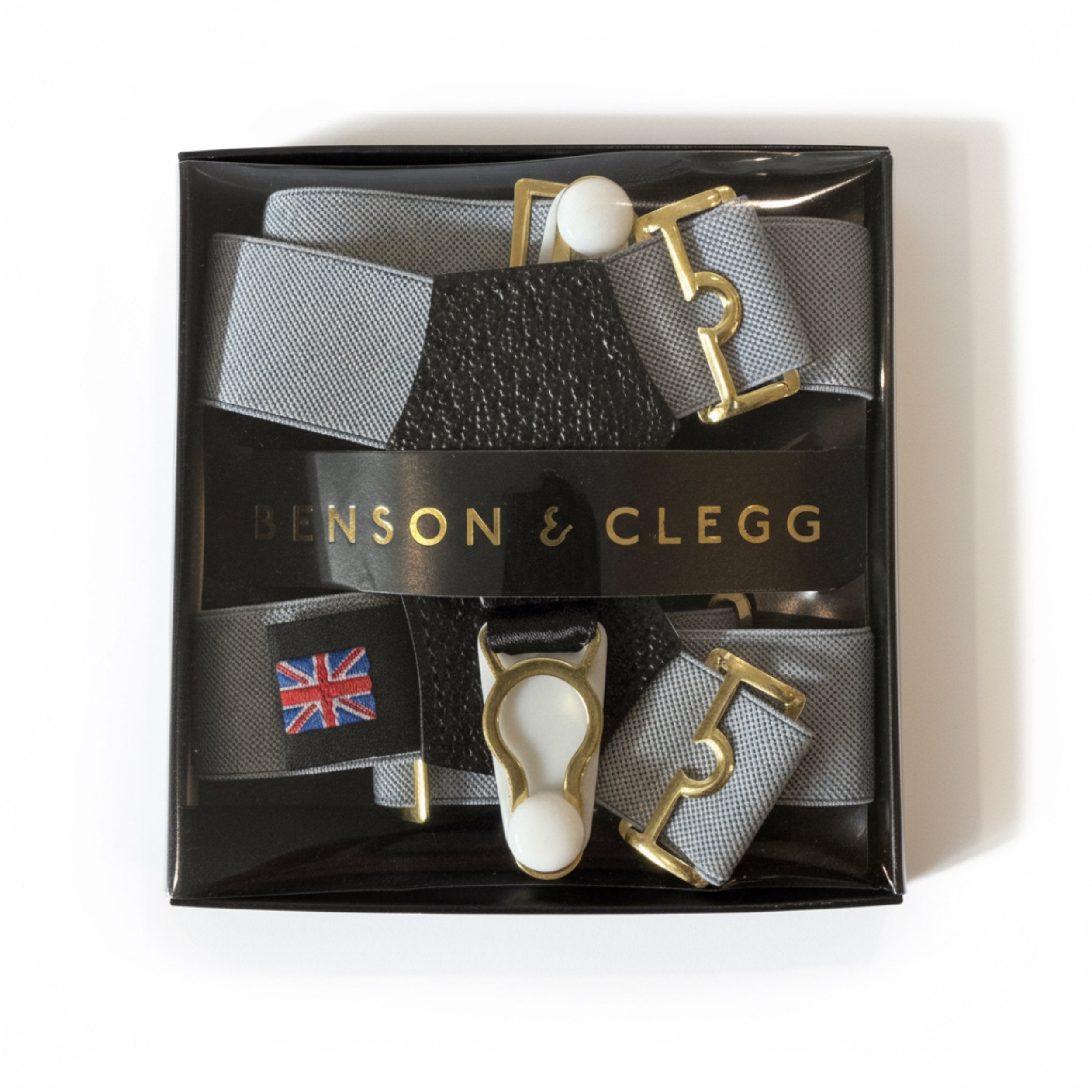 Sock Suspenders In Dove Grey