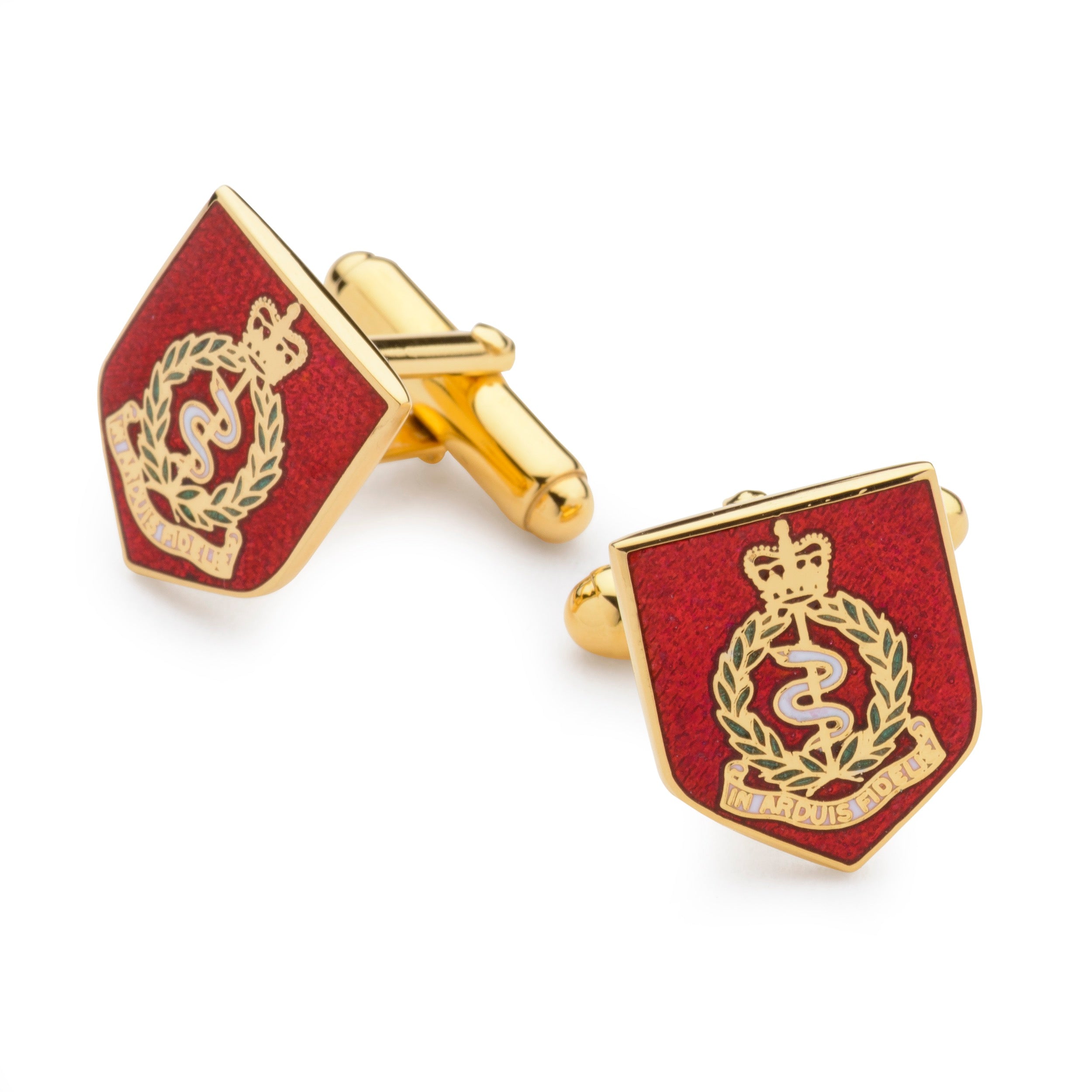 Royal Army Medical Corps Enamel Shield Cufflinks
