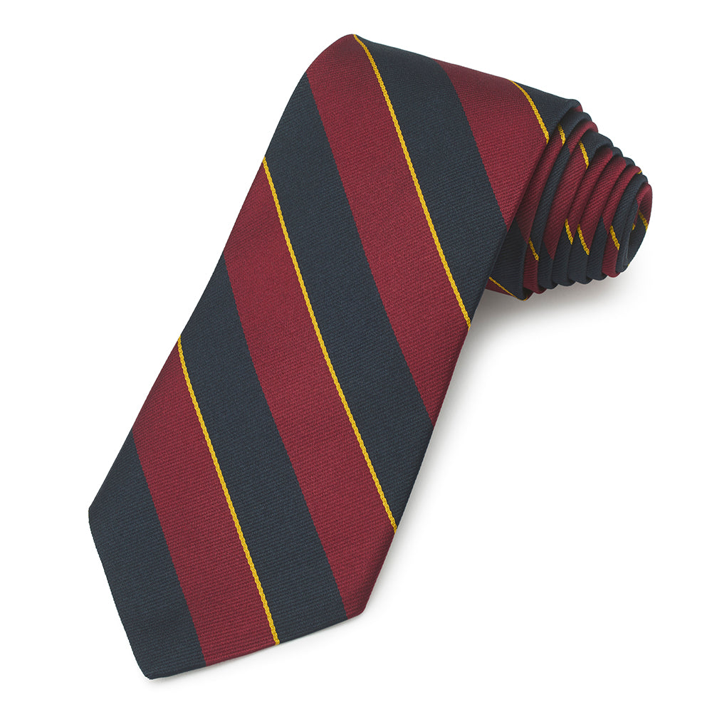 1st The Royal Dragoons Three-Fold Silk Reppe Tie