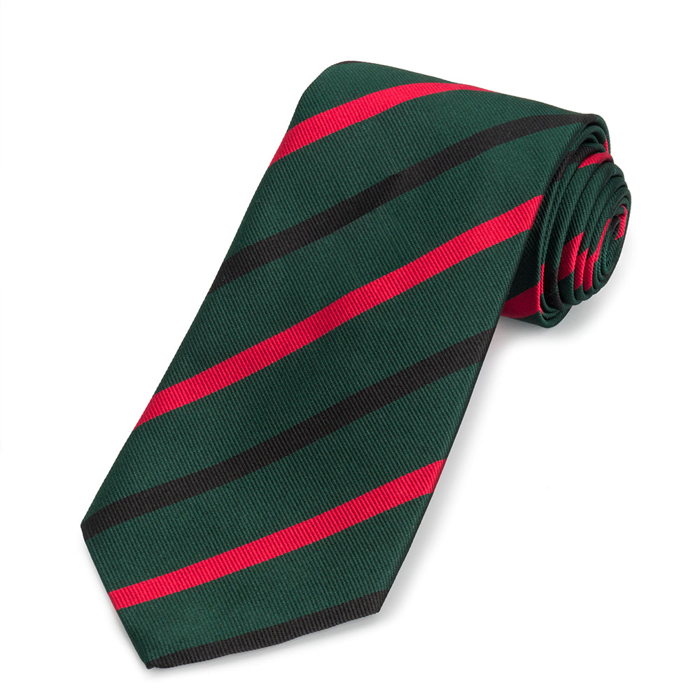 Royal Green Jackets Three-Fold Silk Reppe Tie